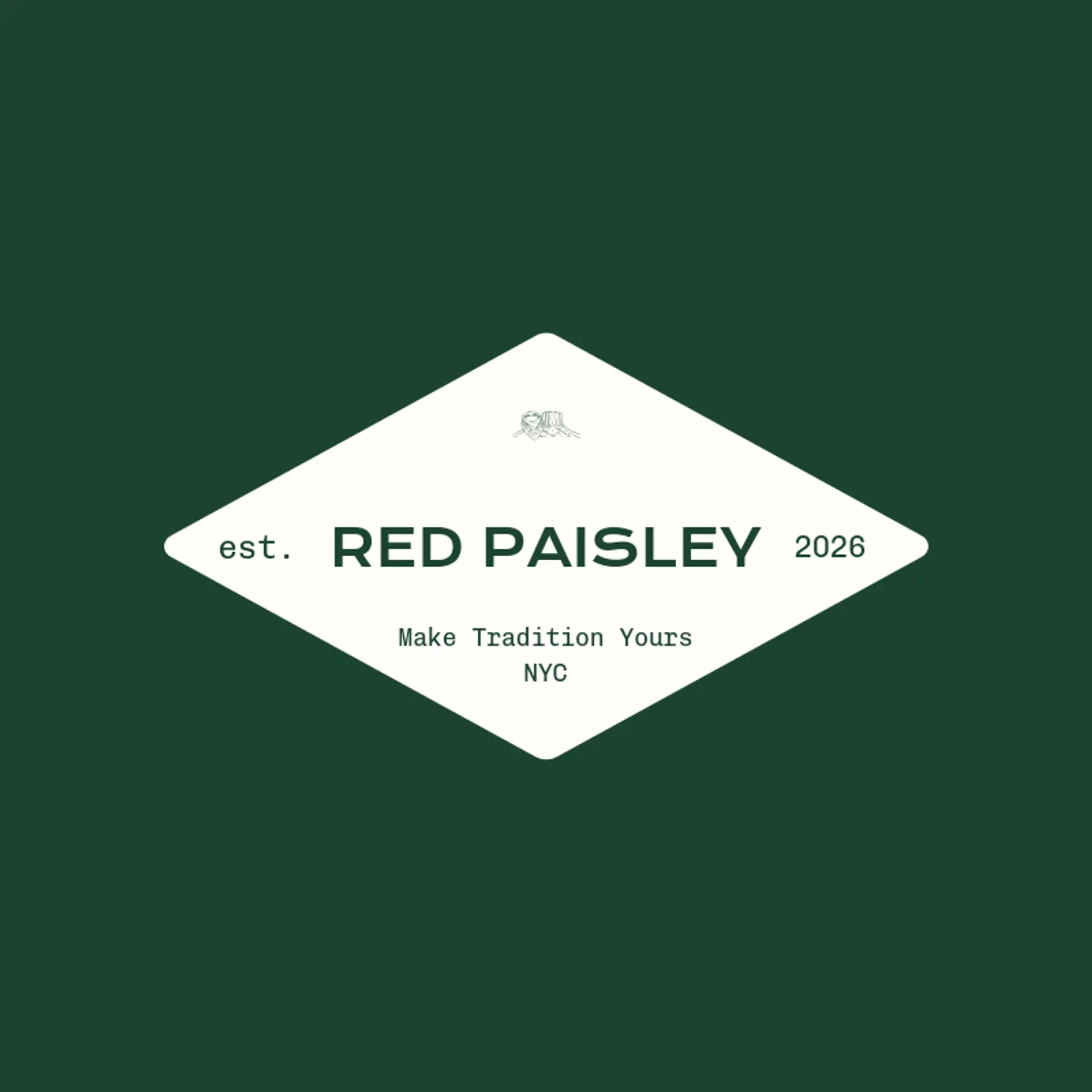 Red Paisley logo for cowboy