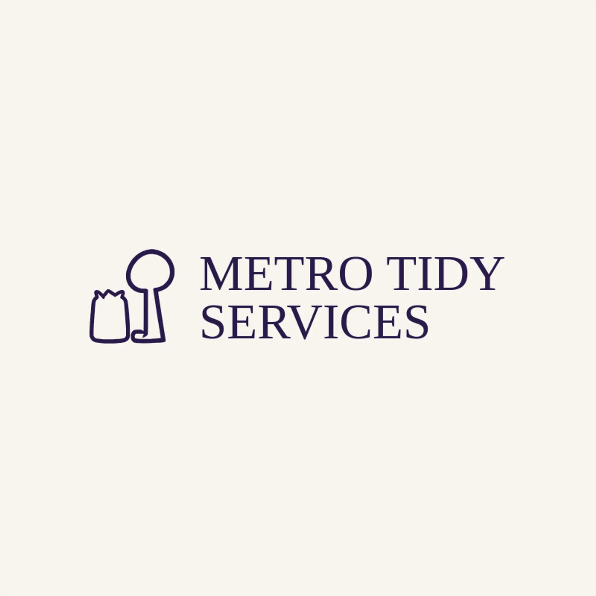 Metro Tidy Services logo for trash