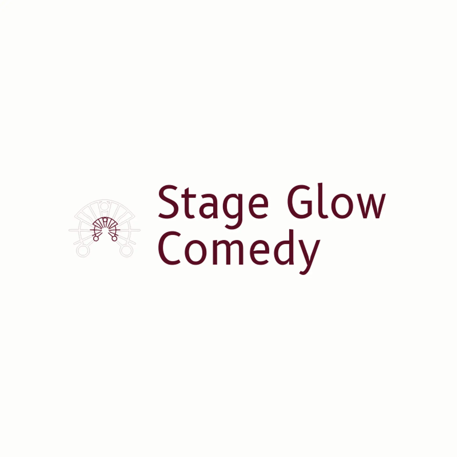 Stage Glow Comedy logo for comedy