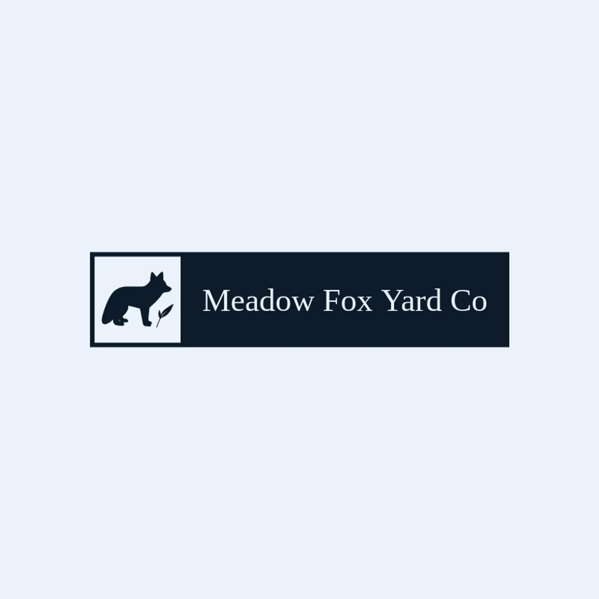 Meadow Fox Yard Co logo for lawncare