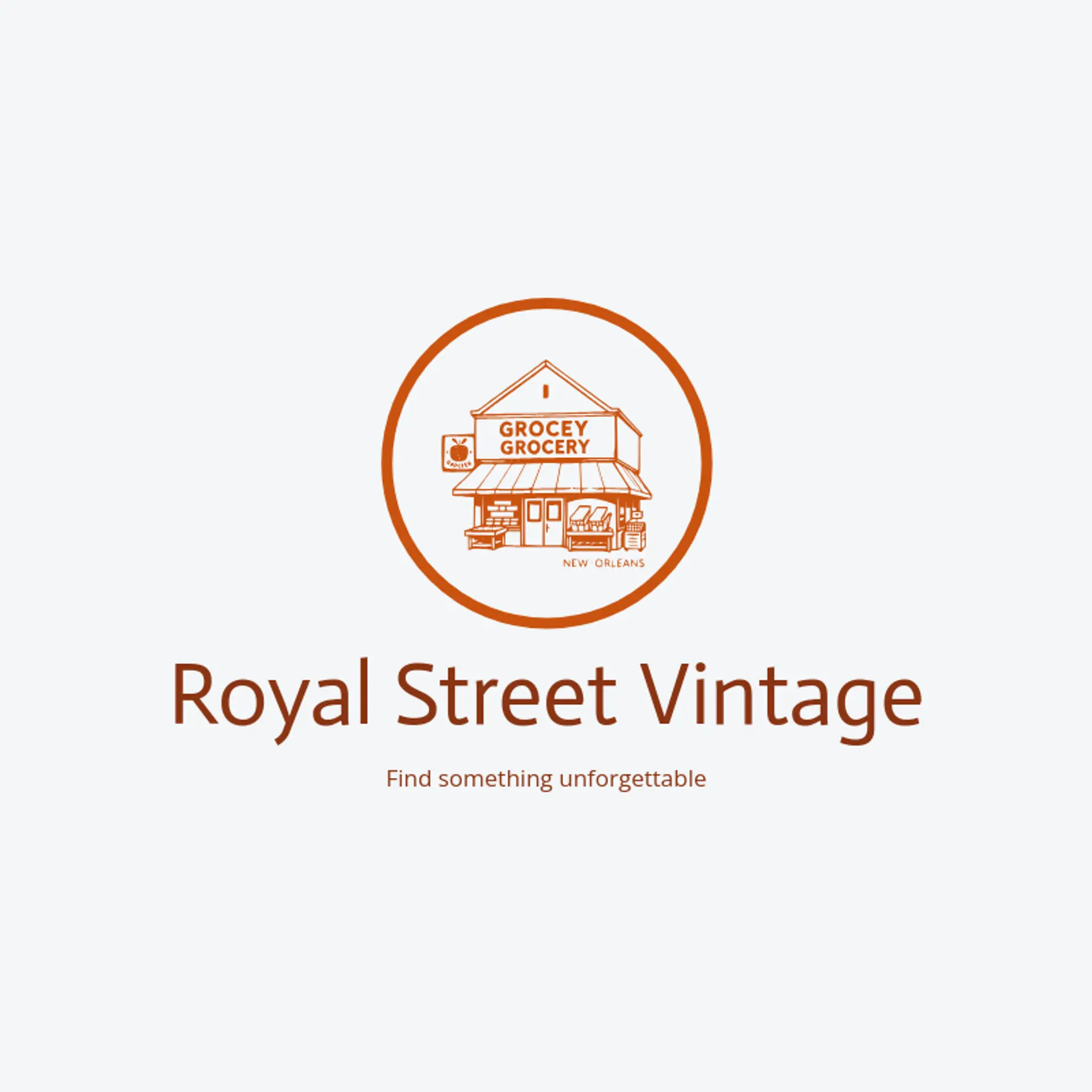 Royal Street Vintage logo for new orleans