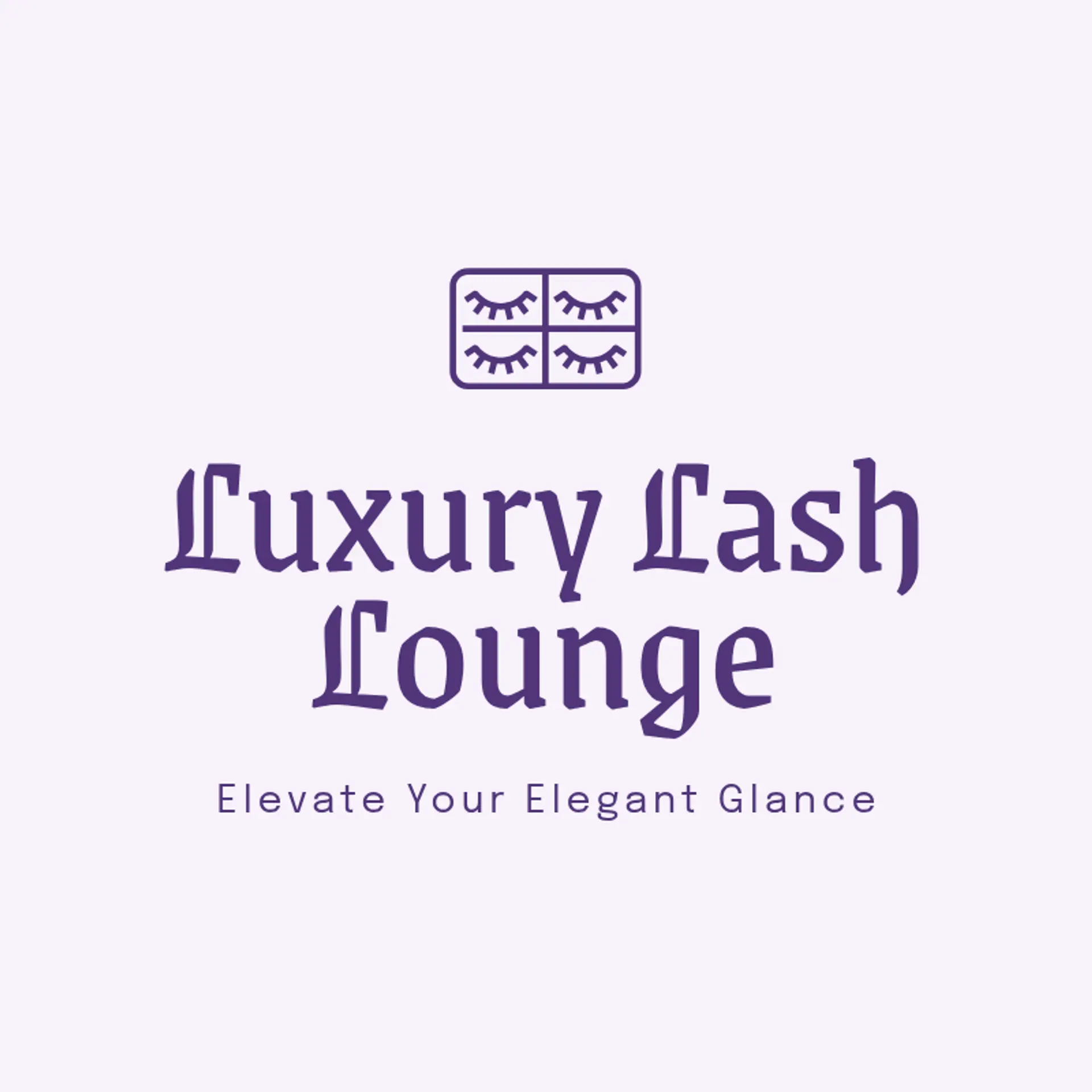 Luxe Lash Studio logo for lash tech
