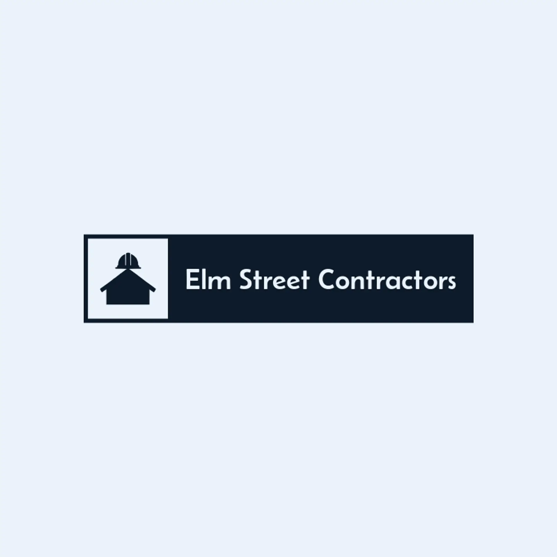 Elm Street Contractors logo for construction company
