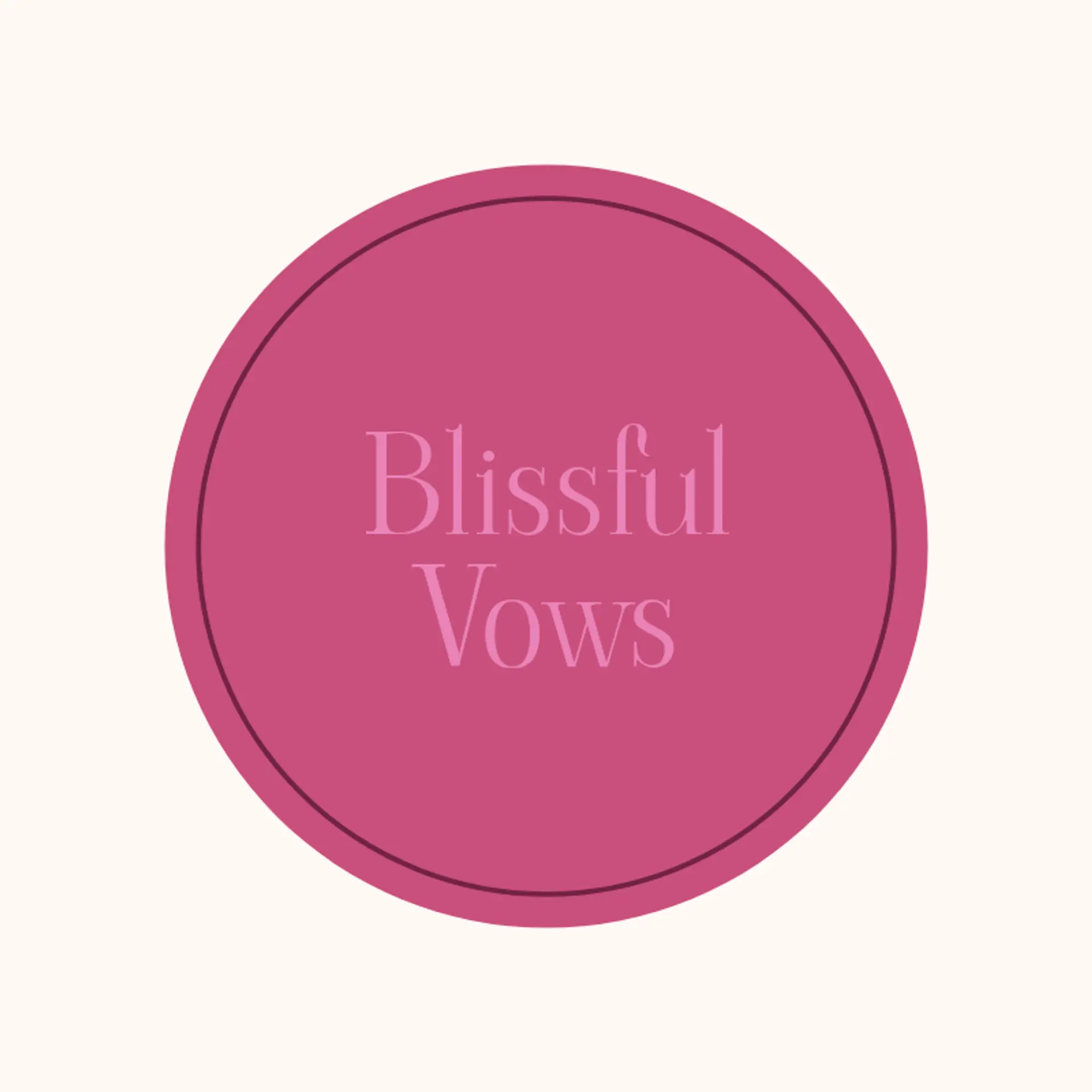 Everlasting Vows logo for wedding business