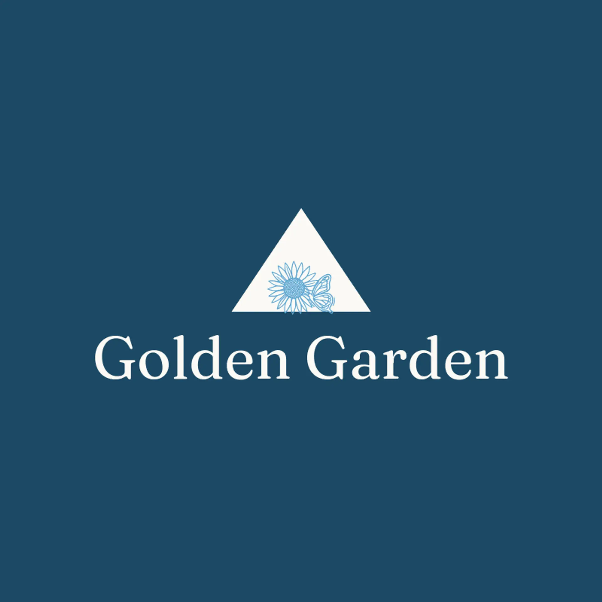 Golden Garden logo for flower