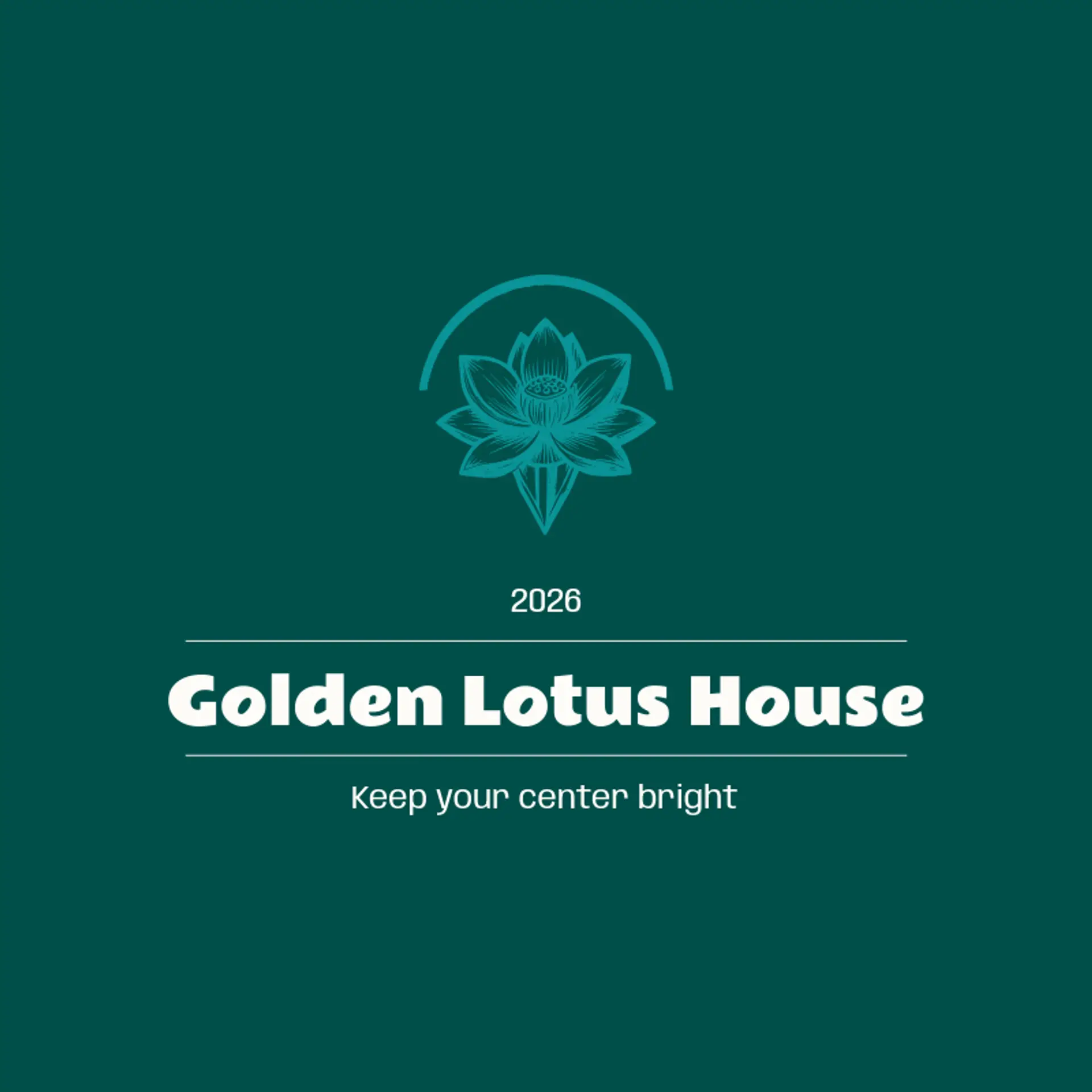 Golden Lotus House logo for trishul