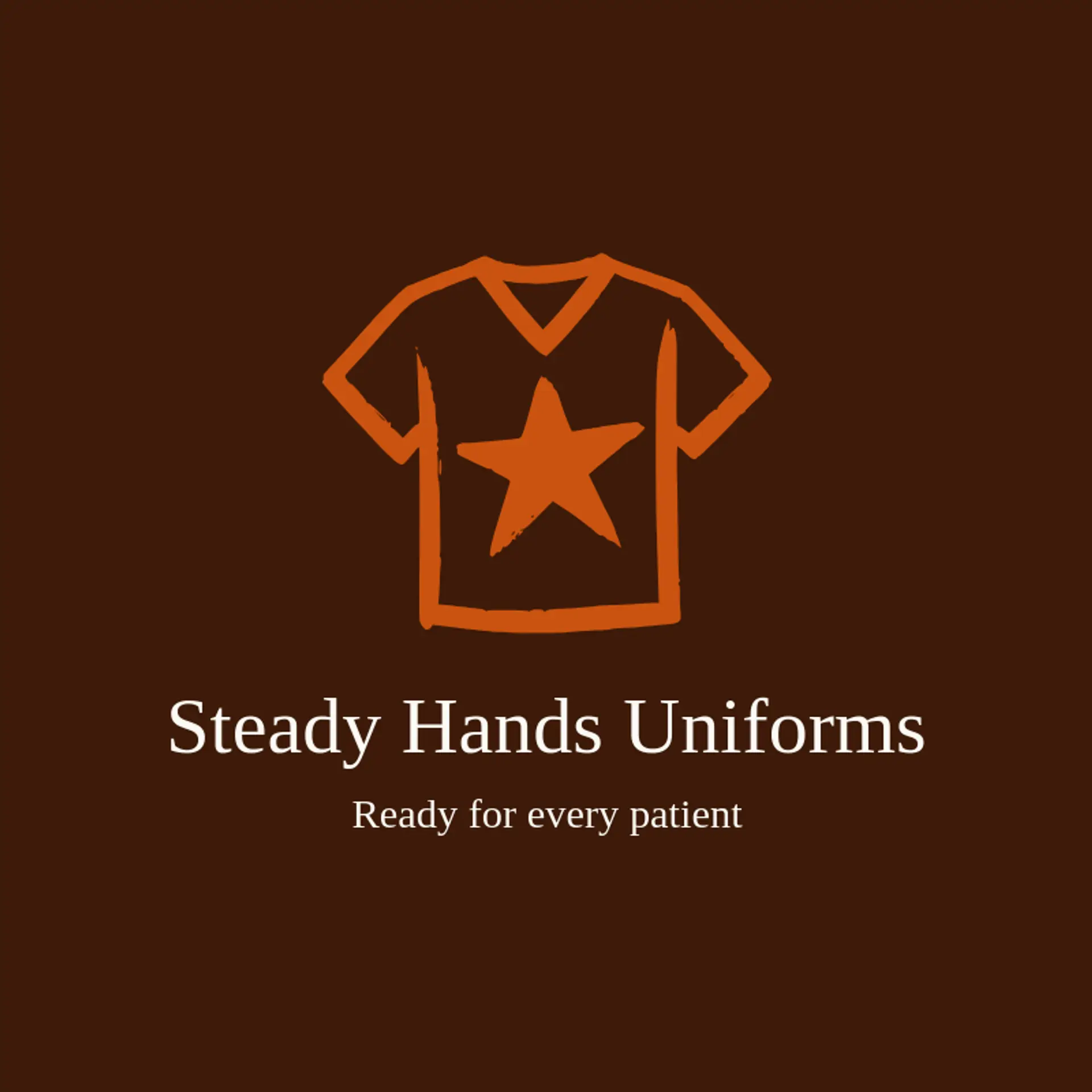 Steady Hands Uniforms logo for scrub