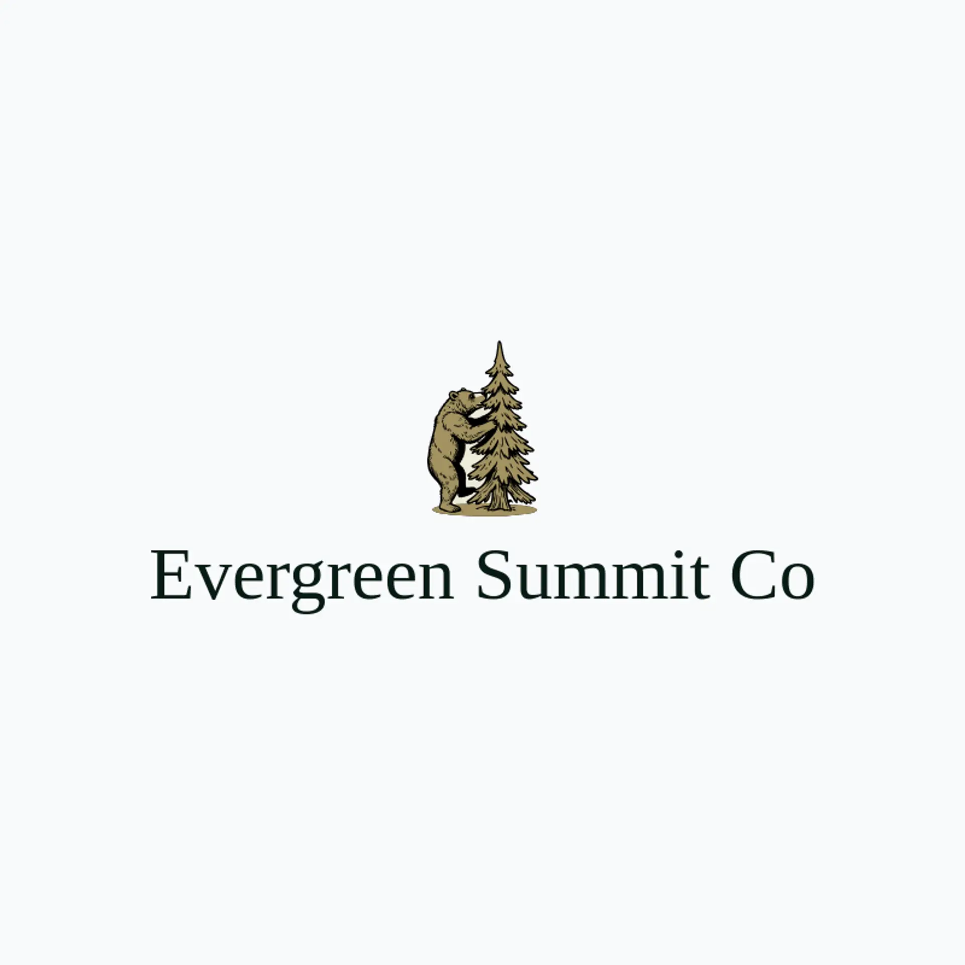Evergreen Summit Co logo for grizzly bear