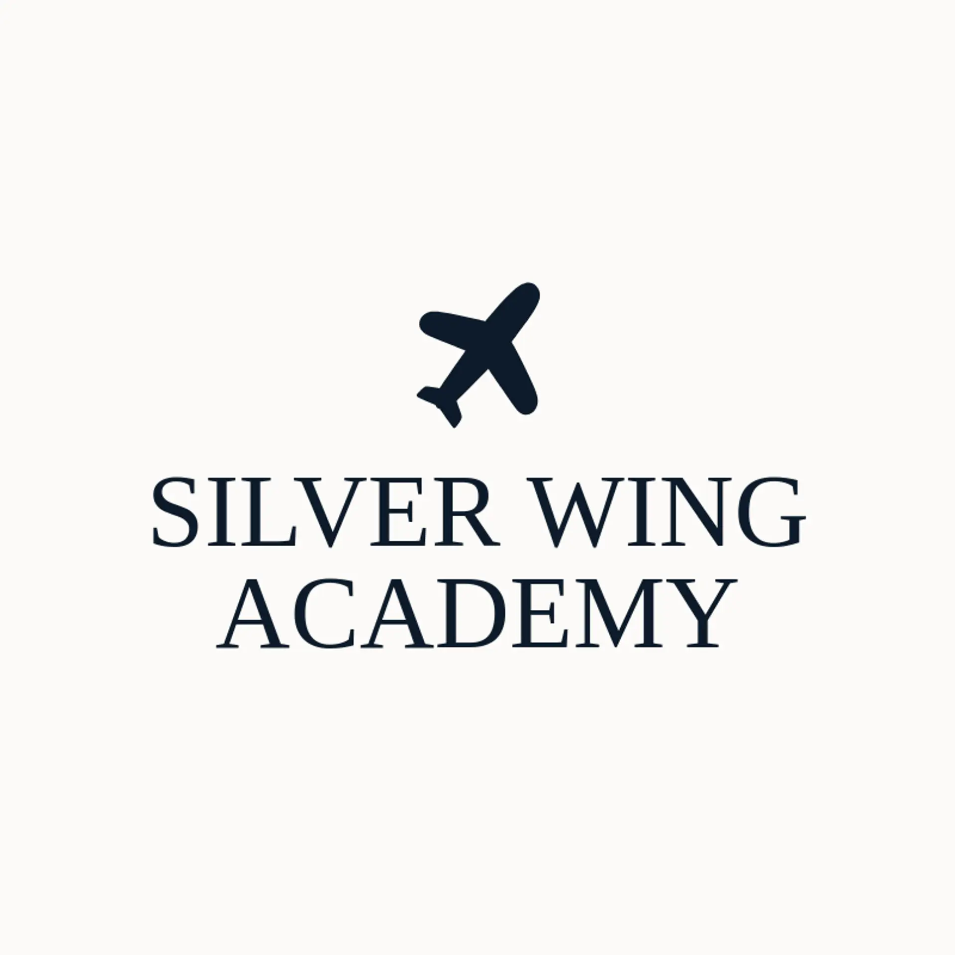 Silver Wing Academy logo for plane