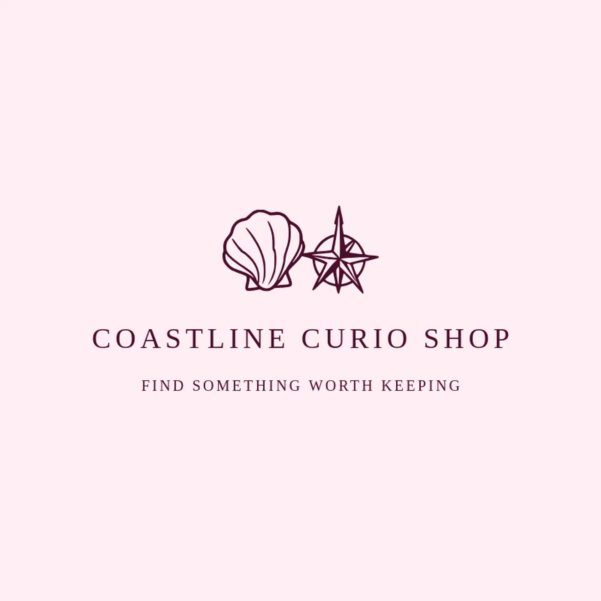 Coastline Curio Shop logo for shell