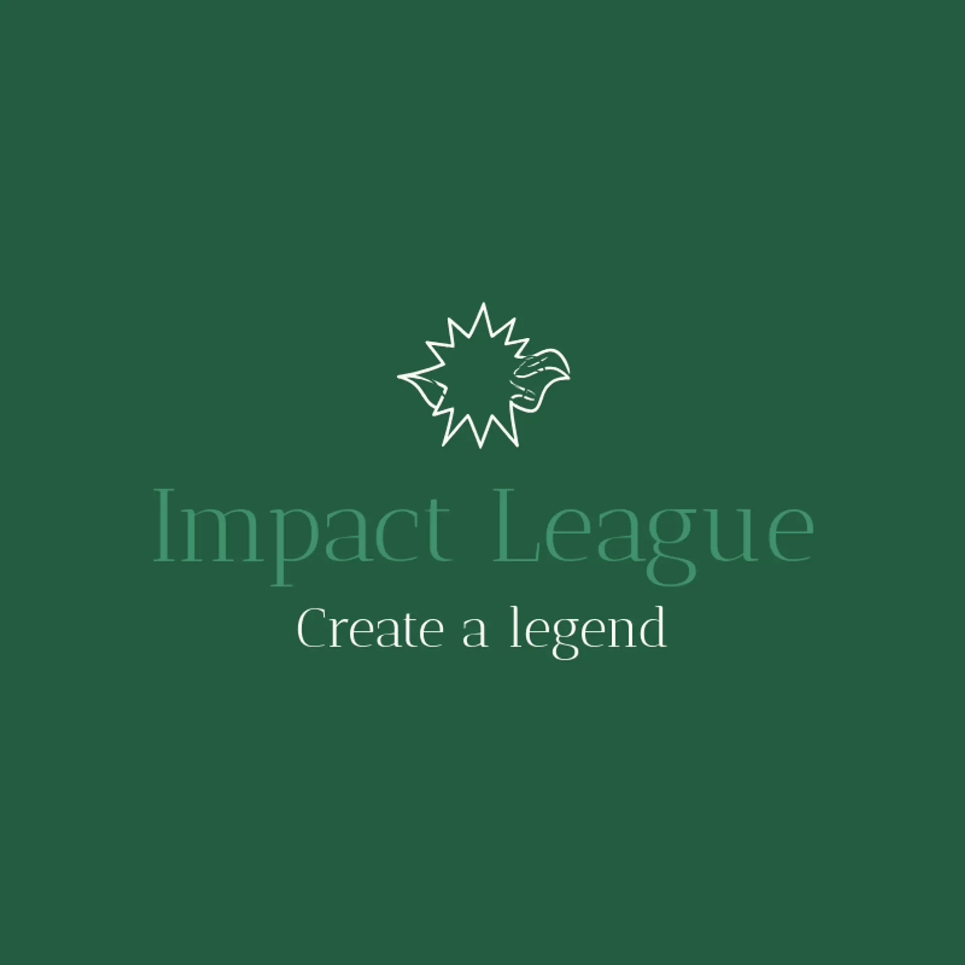 Impact League logo for superhero