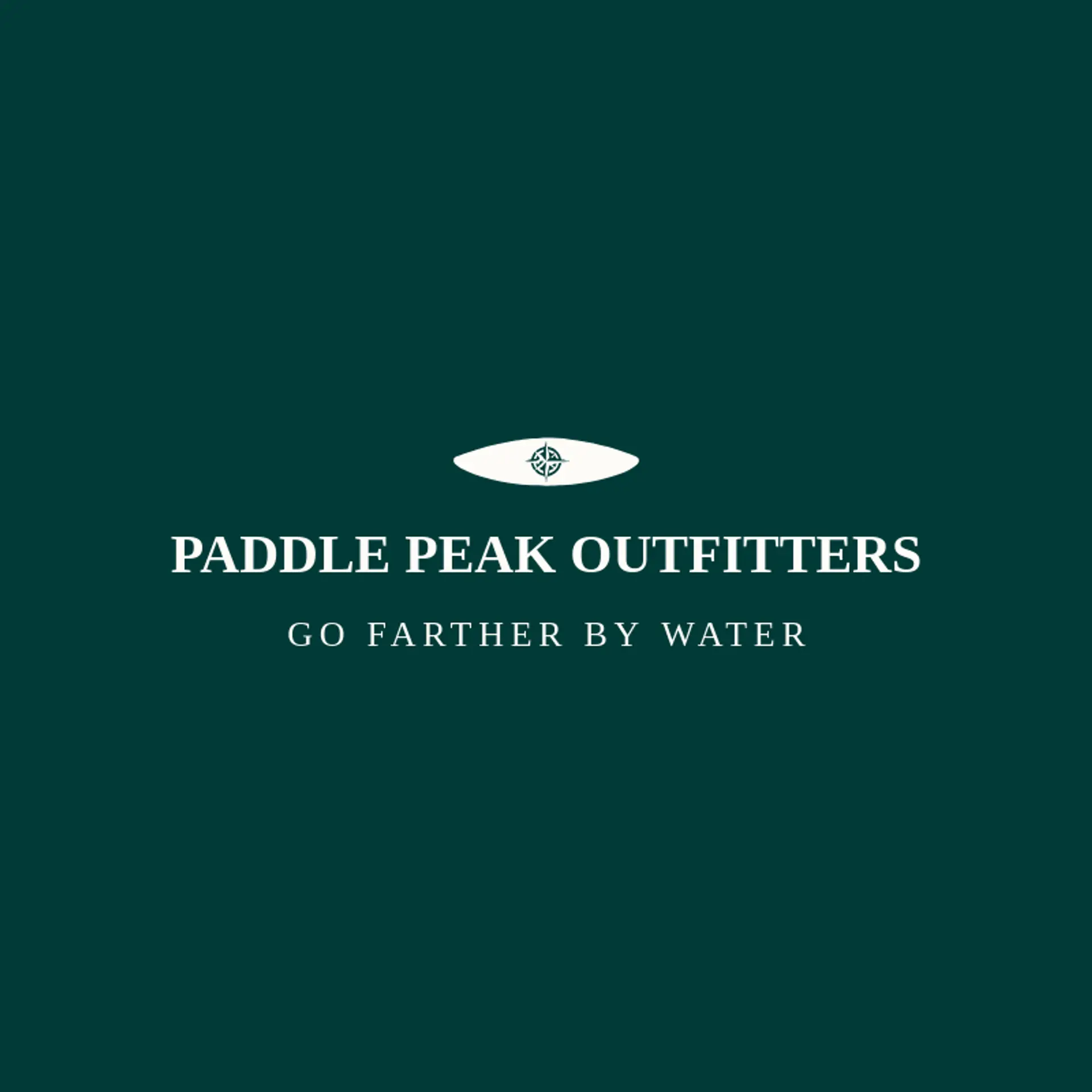 Paddle Peak Outfitters logo for kayak