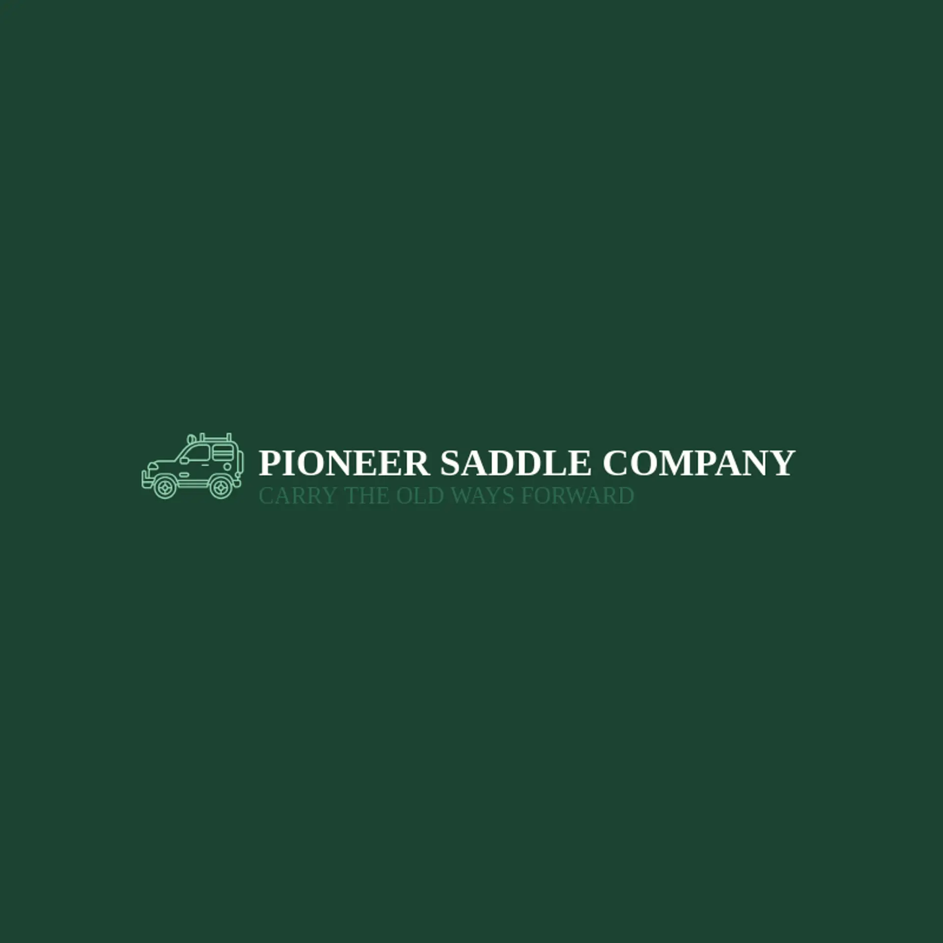 Pioneer Saddle Company logo for wrangler