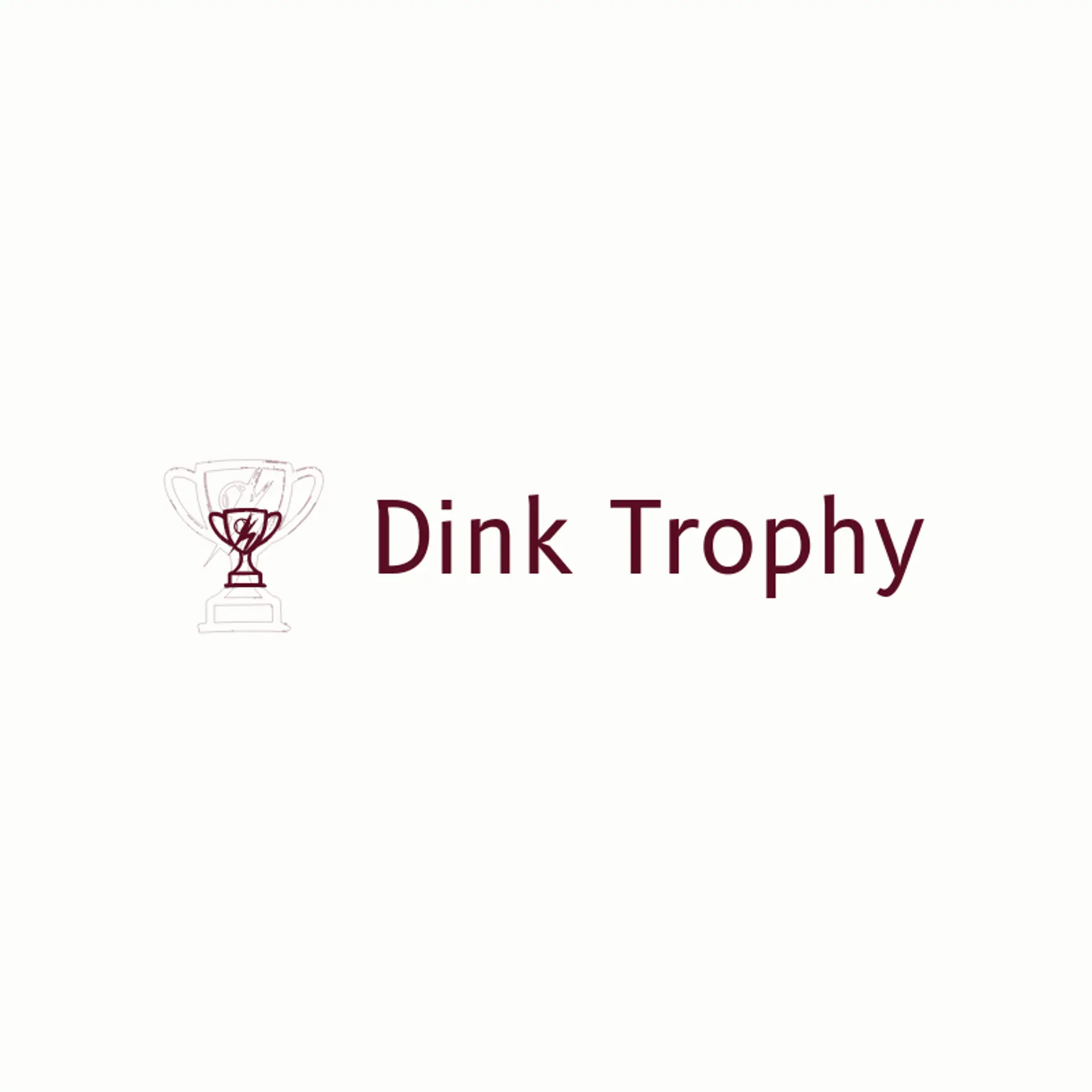 Dink Trophy logo for pickleball