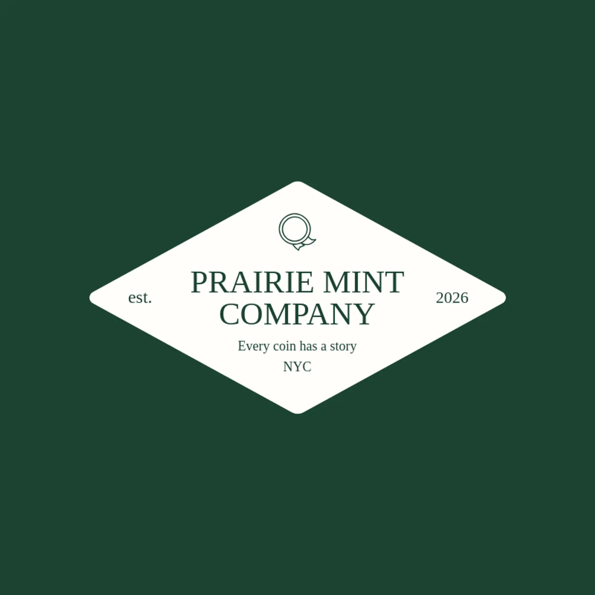 Prairie Mint Company logo for coin