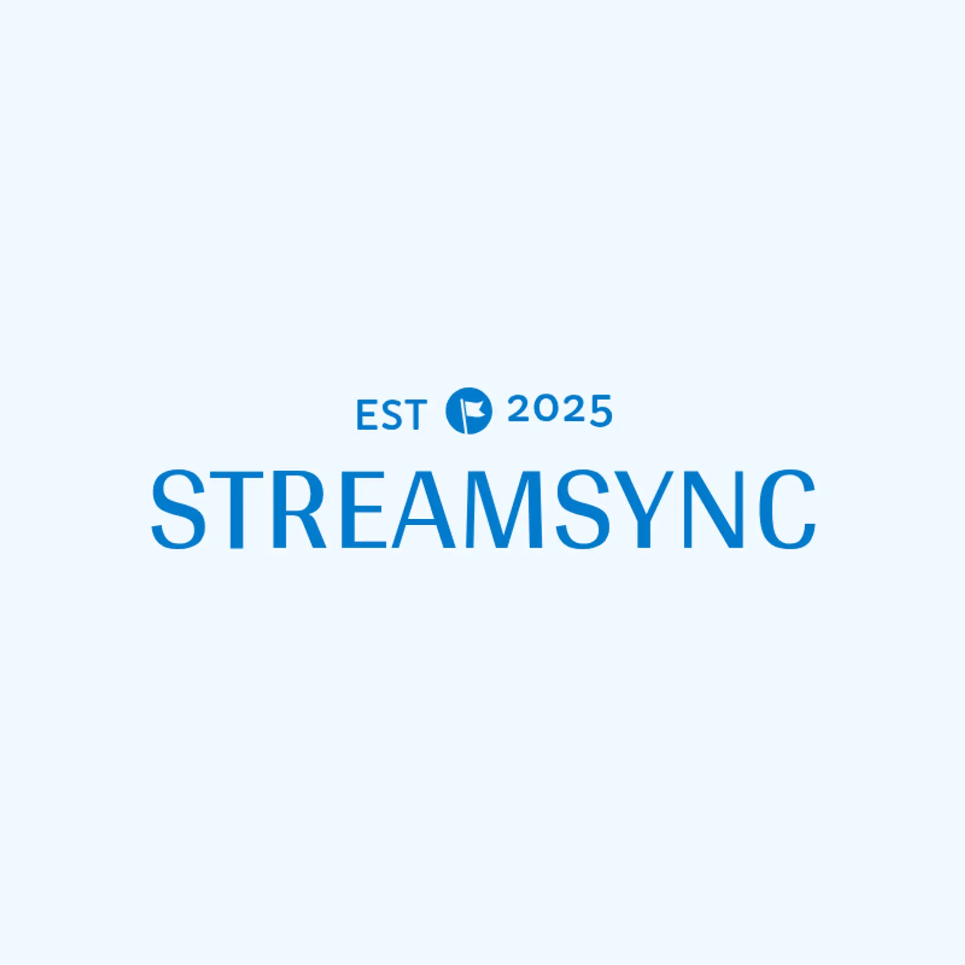 StreamSync logo for cool music