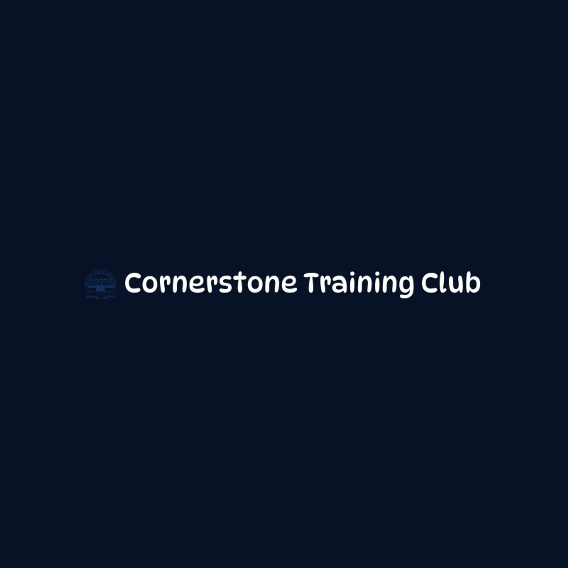 Cornerstone Training Club logo for sports center