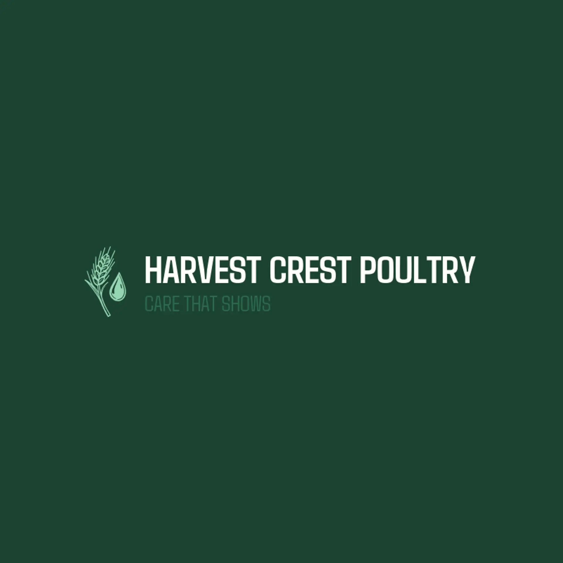 Harvest Crest Poultry logo for poultry farm