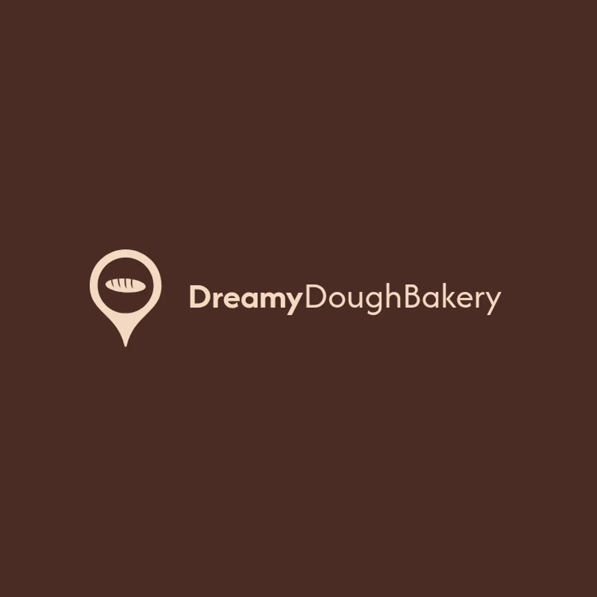 Dreamy Dough Bakery logo for bakery