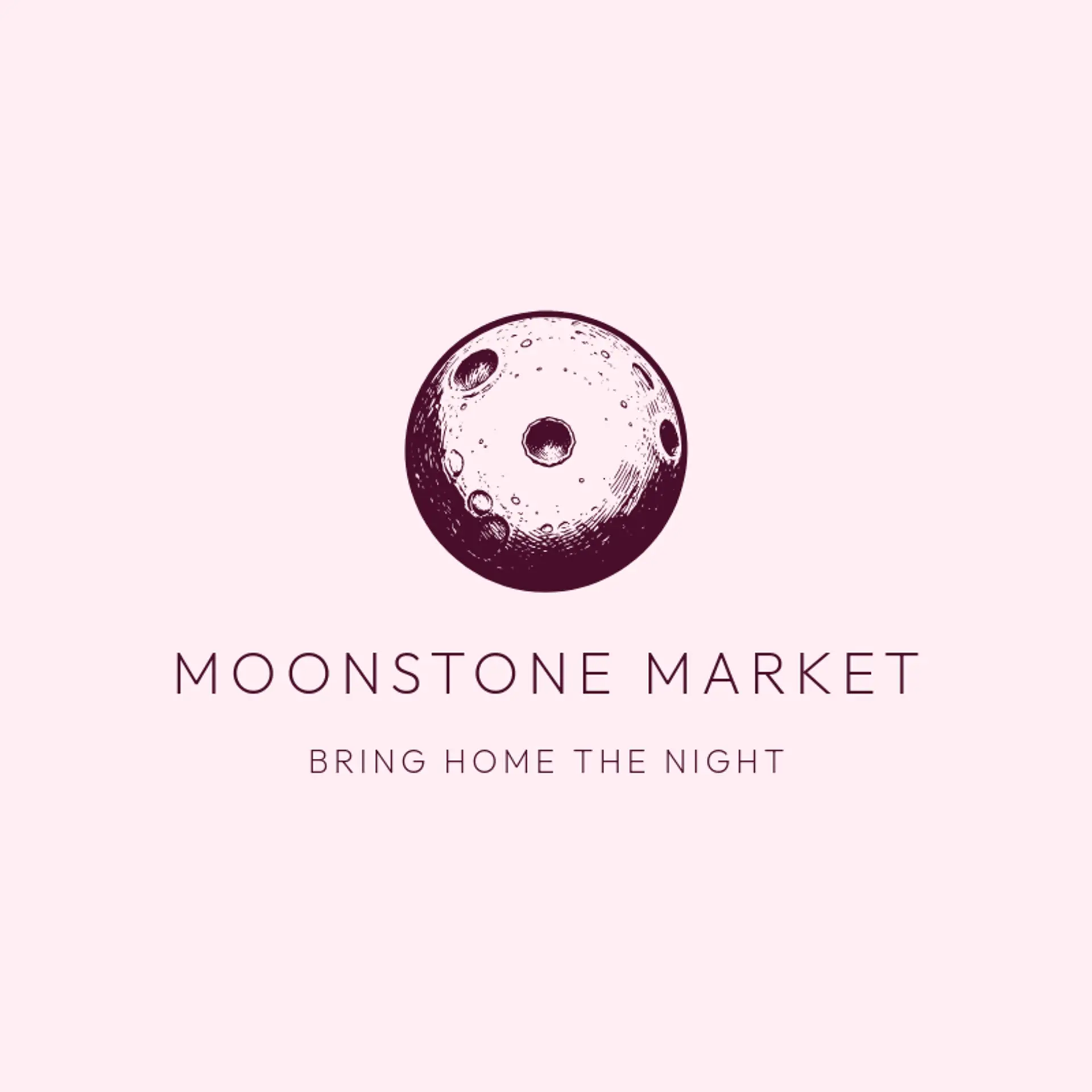 Moonstone Market logo for moon