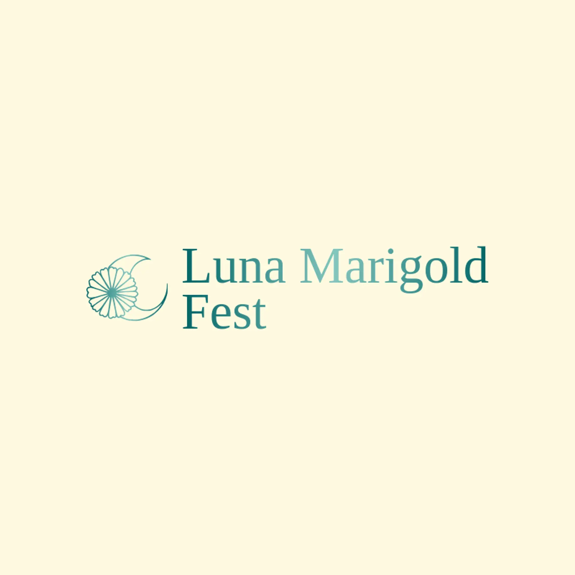 Luna Marigold Fest logo for fiesta
