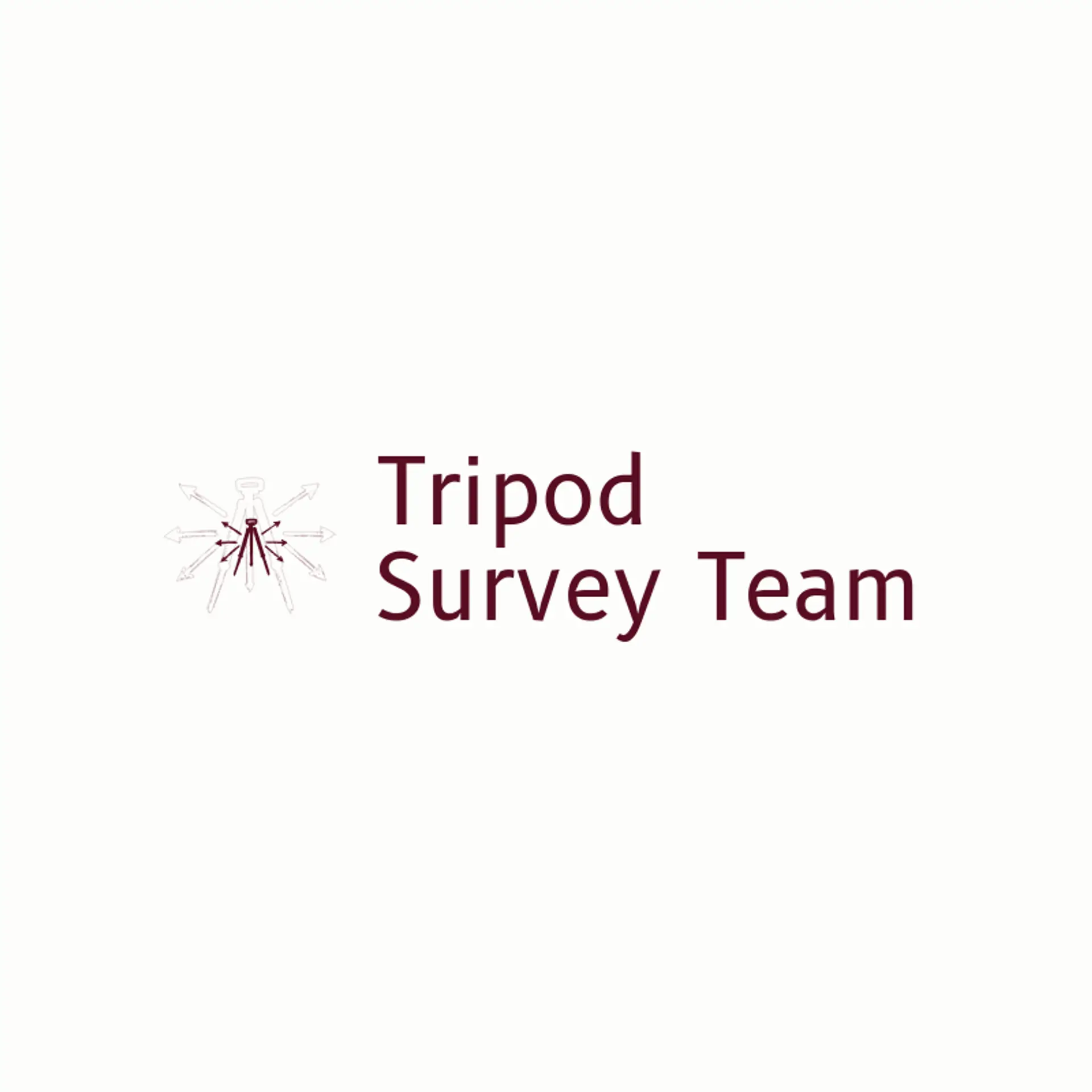 Tripod Survey Team logo for surveying