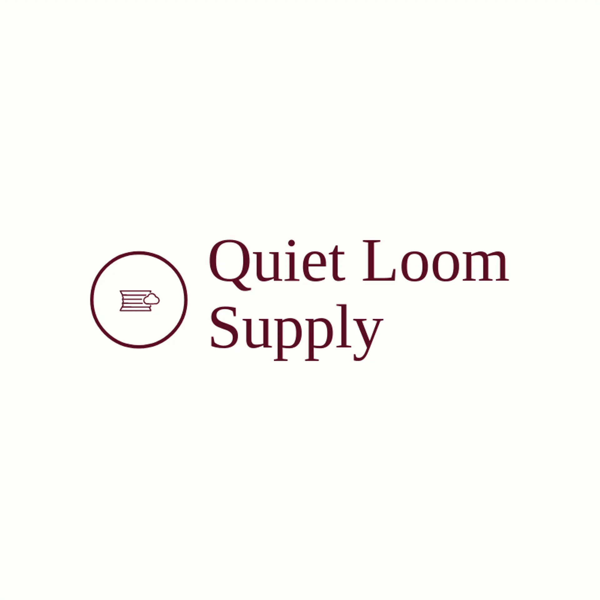 Quiet Loom Supply logo for fabric