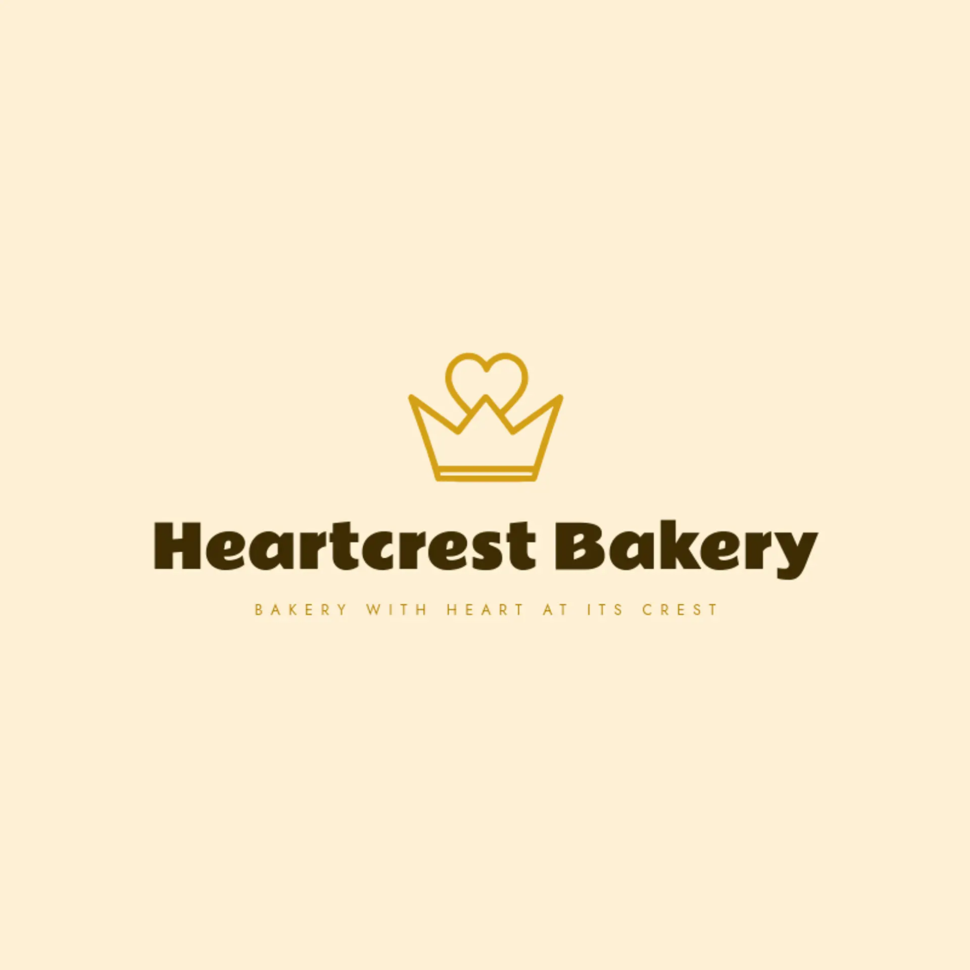Heartcrest Bakery logo for queen