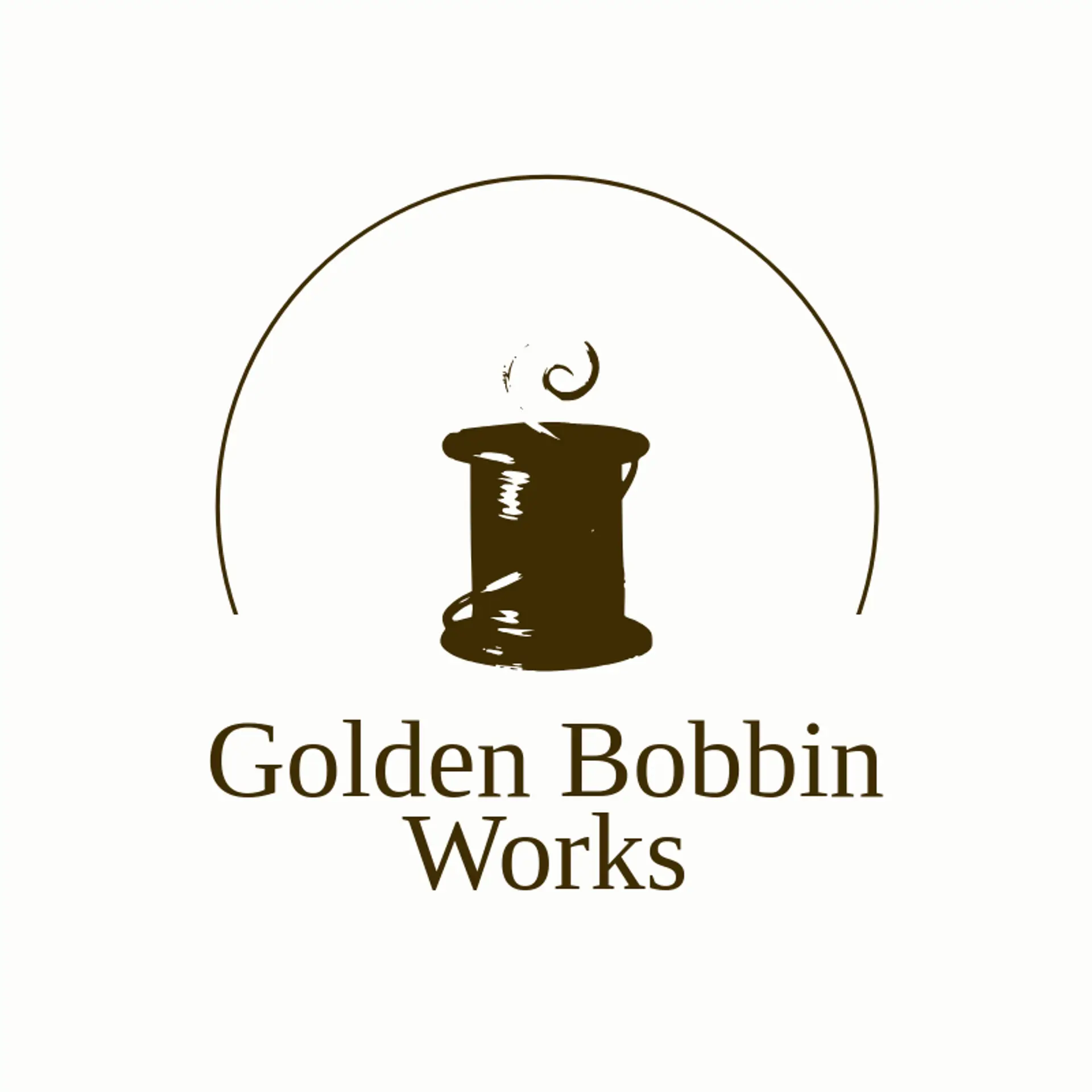 Golden Bobbin Works logo for stitching