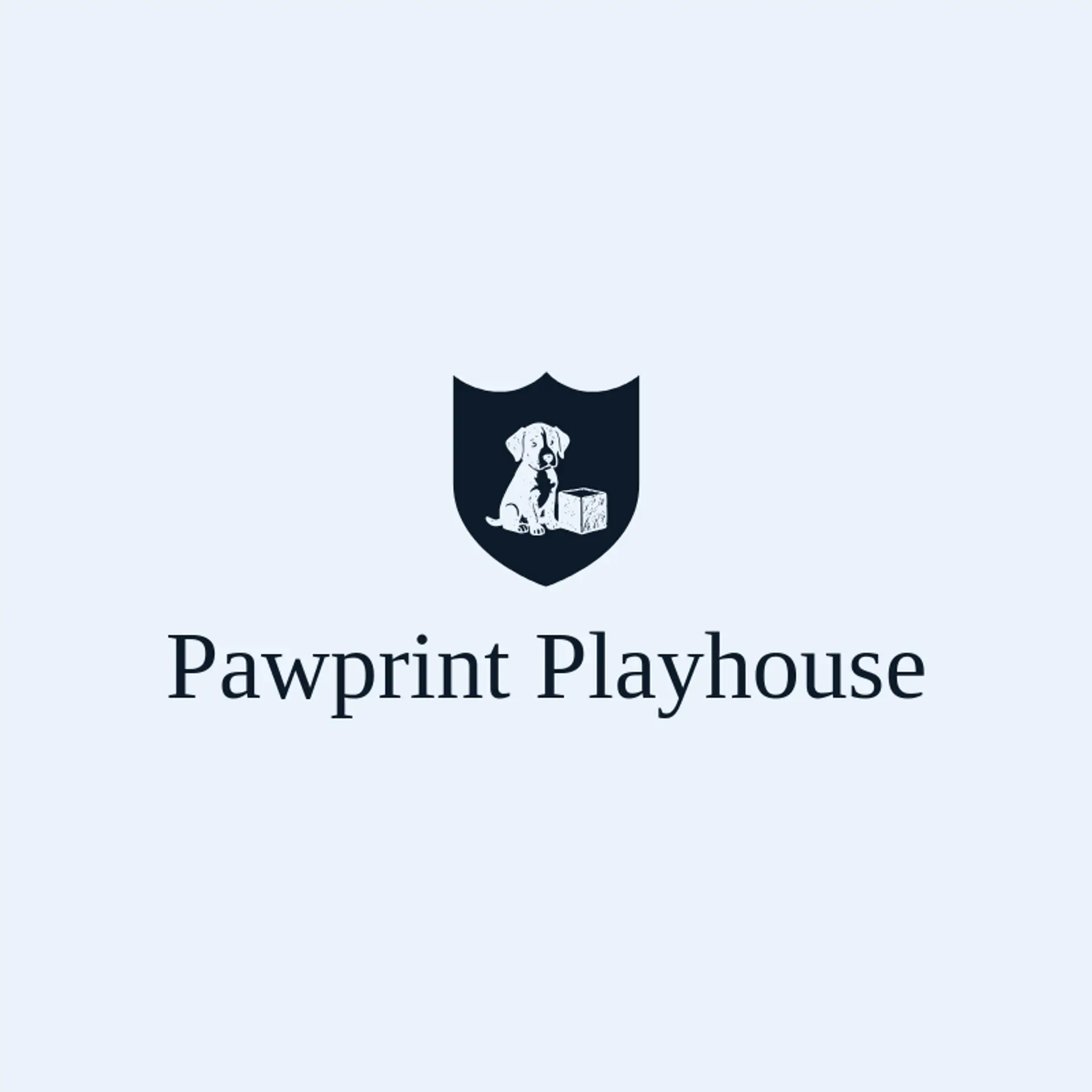 Pawprint Playhouse logo for puppy