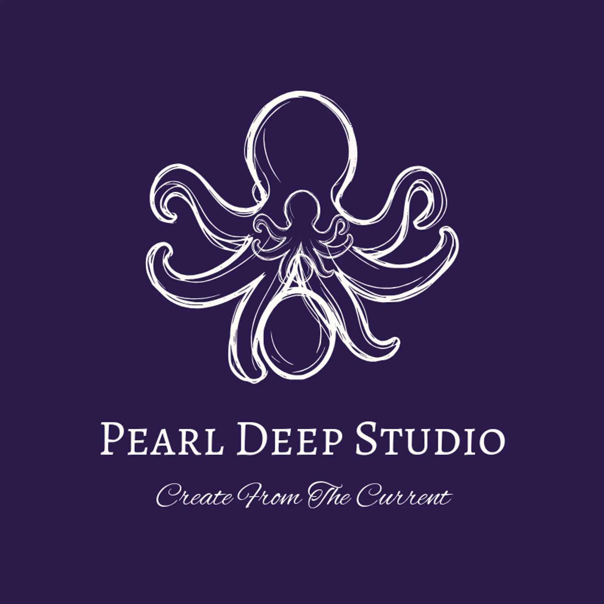 Pearl Deep Studio logo for octopus