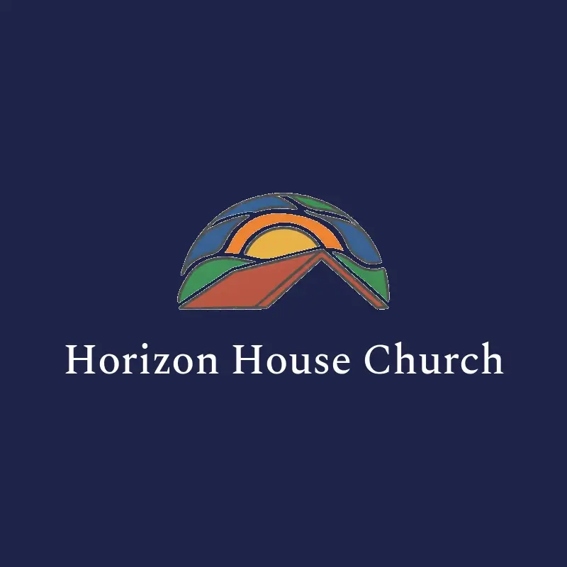 The church name Horizon House Church as a branded logo in an illustration style