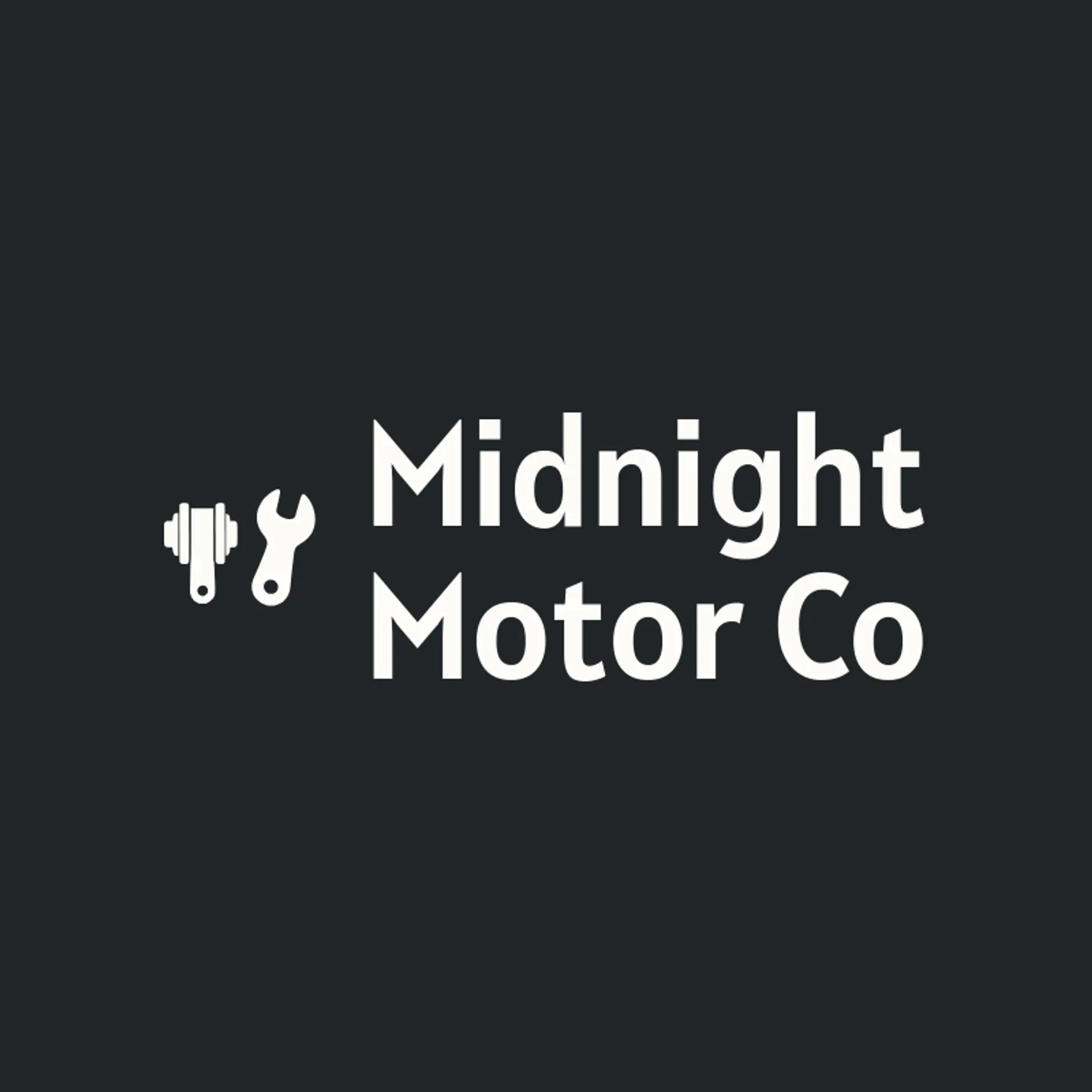 Midnight Motor Co logo for engine