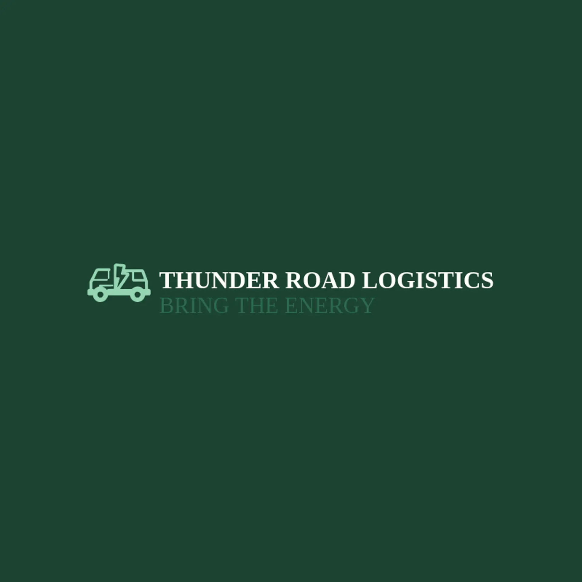 Thunder Road Logistics logo for trucking company