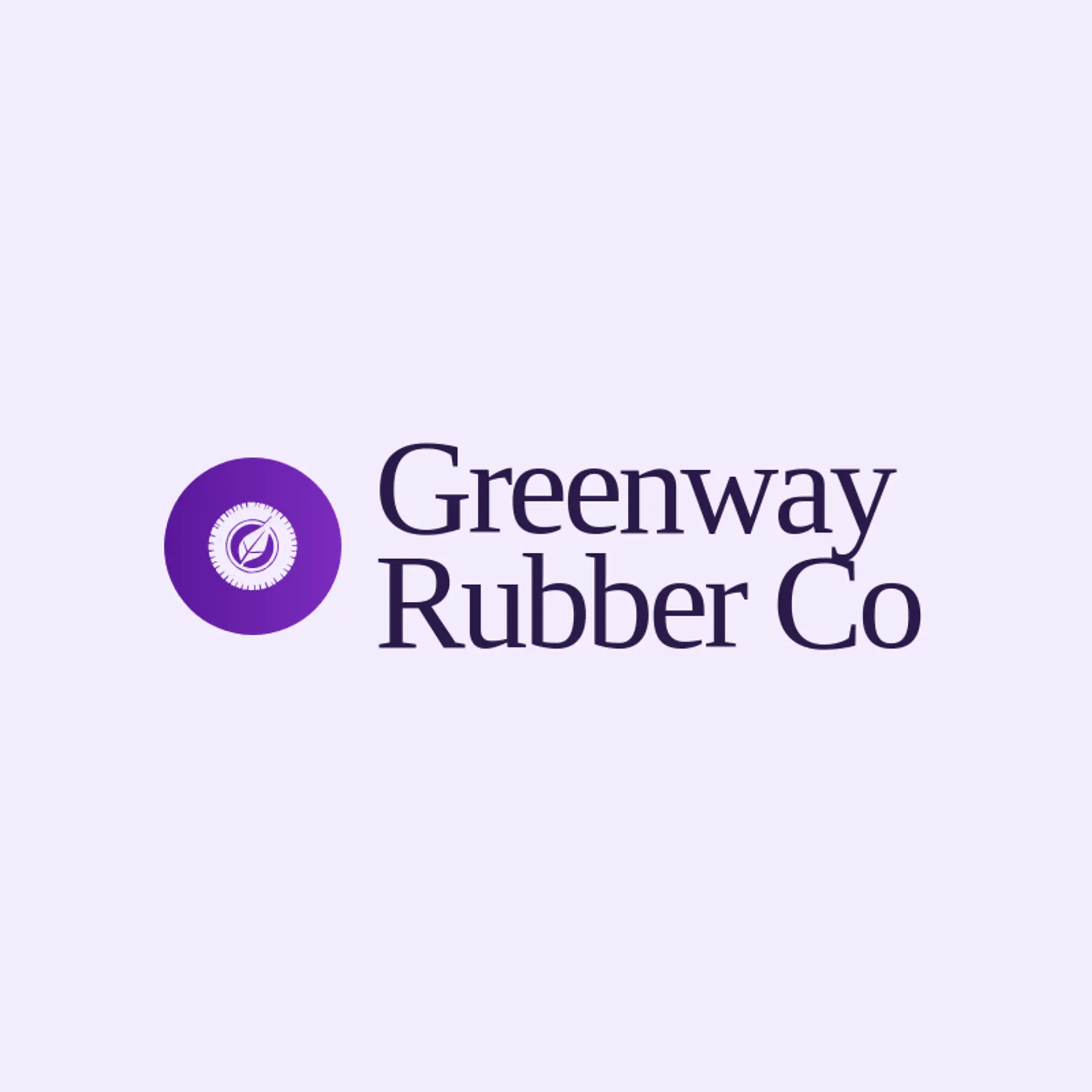 Greenway Rubber Co logo for tire shop