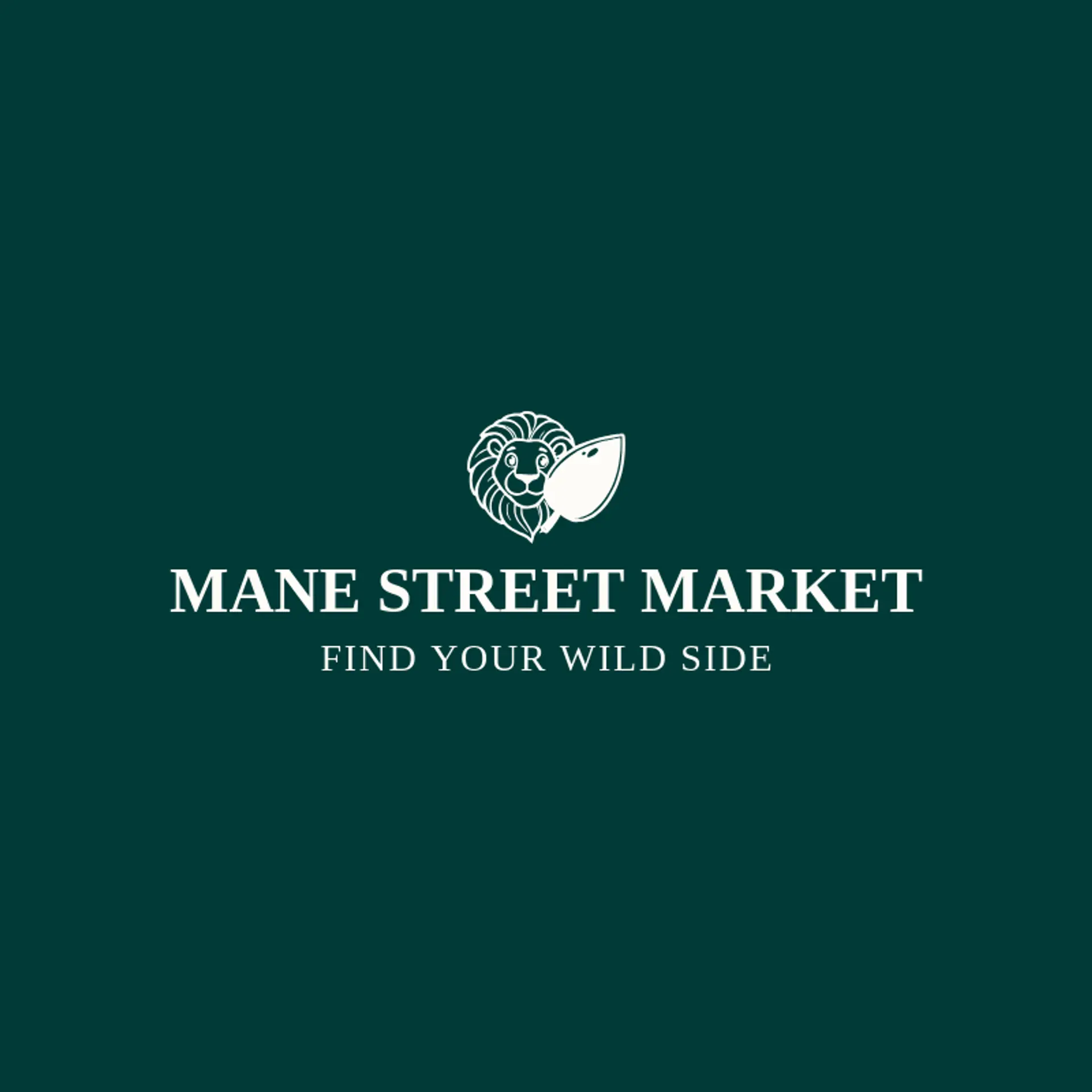 Mane Street Market logo for lion head
