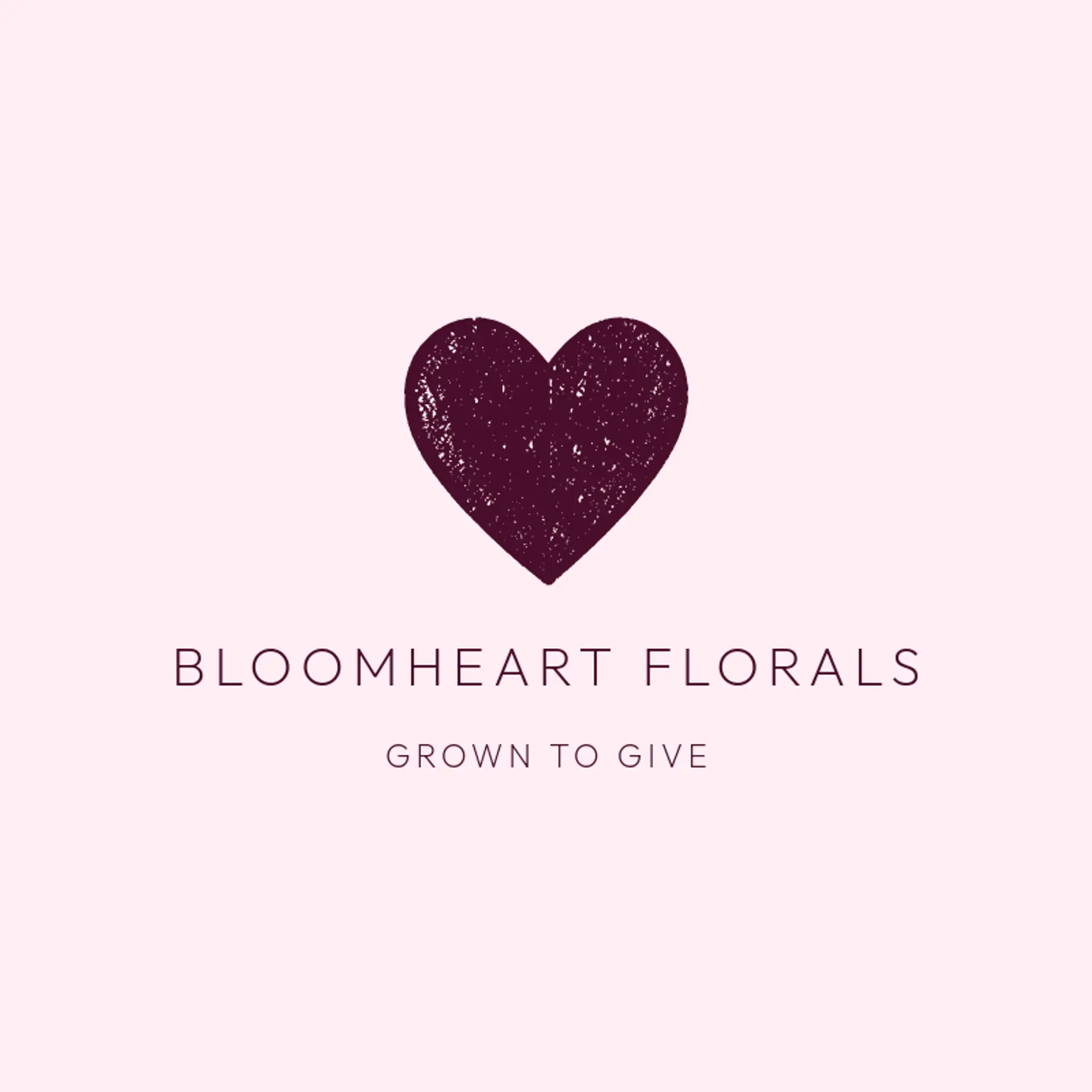 Bloomheart Florals logo for heart