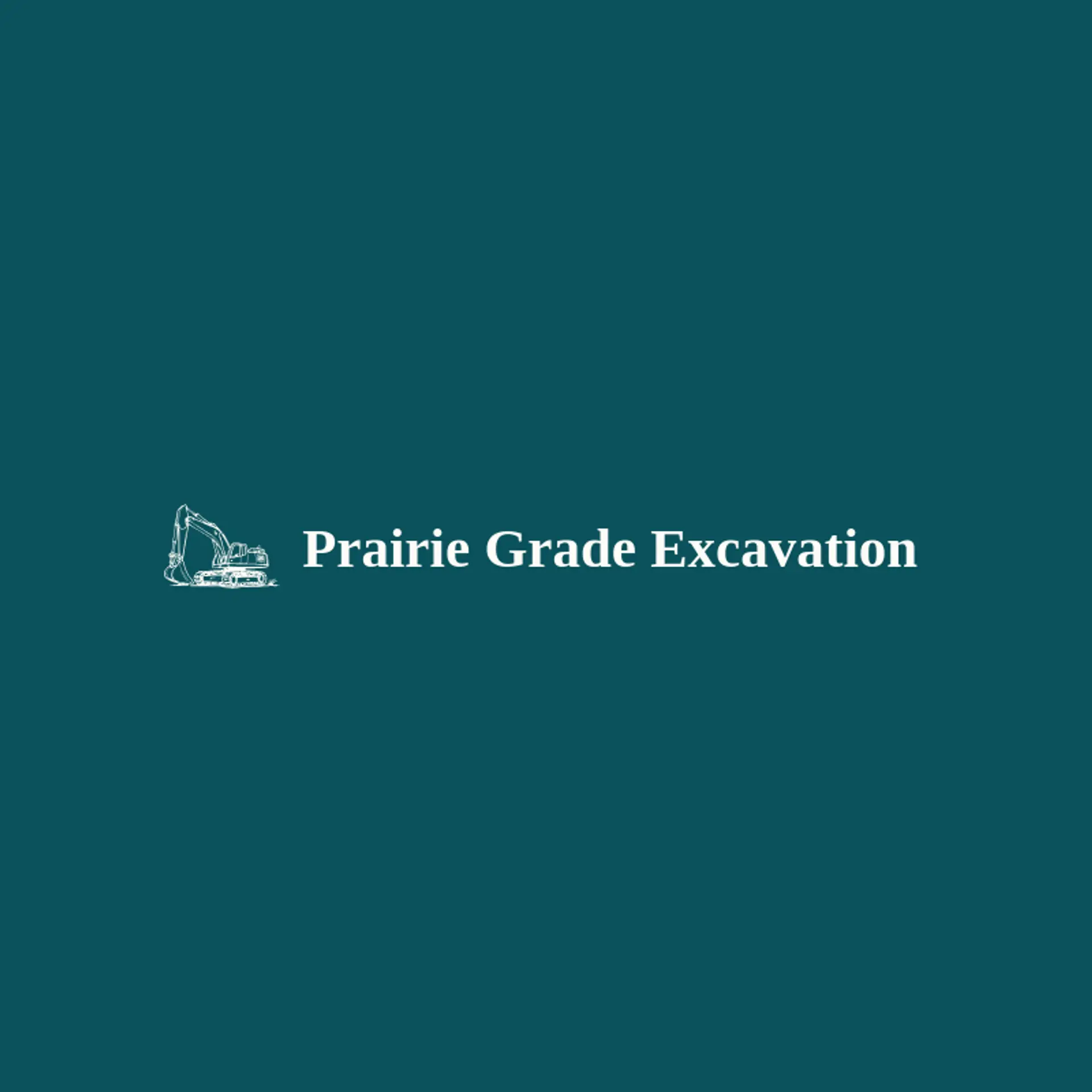 Prairie Grade Excavation logo for excavator