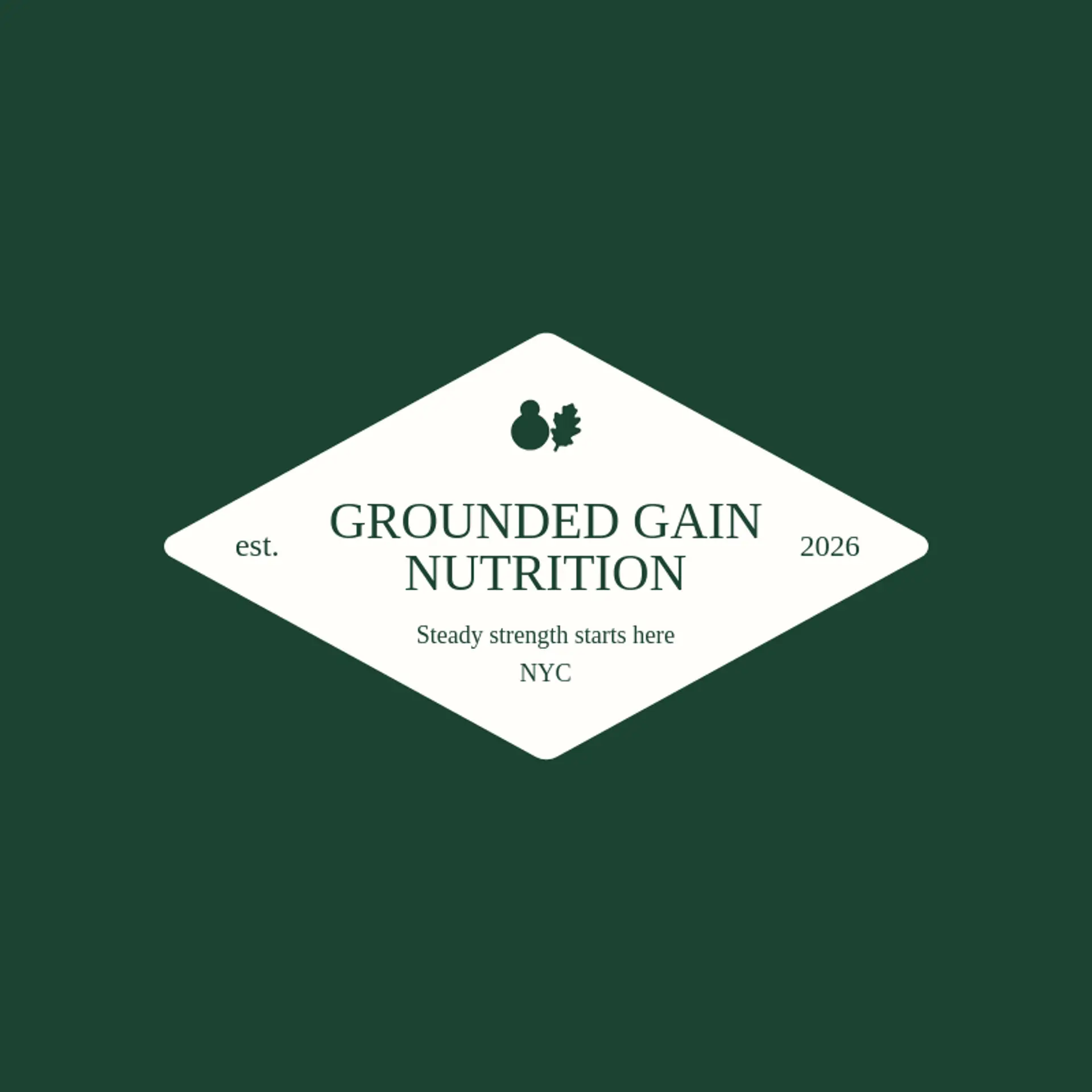 Grounded Gain Nutrition logo for protein