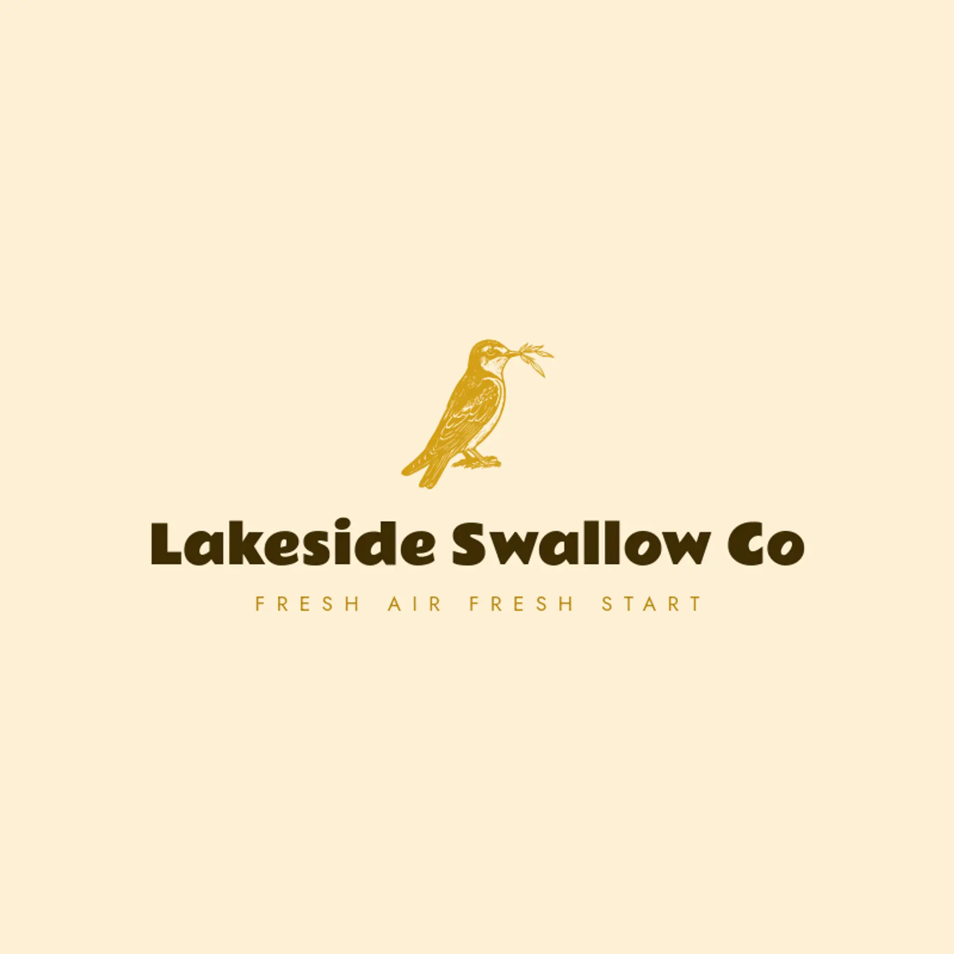 Lakeside Swallow Co logo for poultry farm