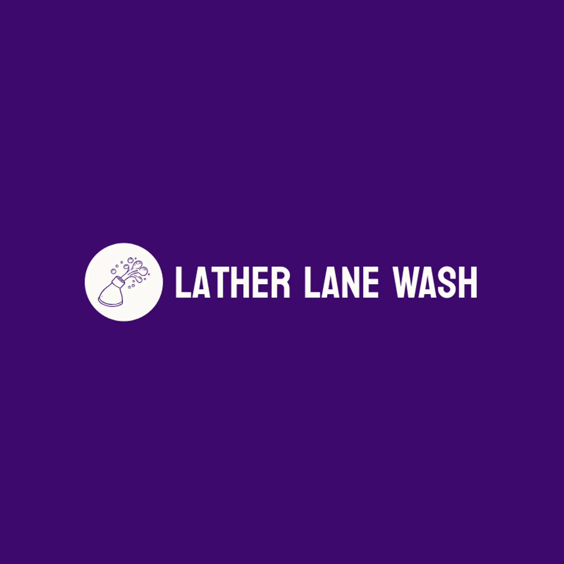 Lather Lane Wash logo for pressure washing