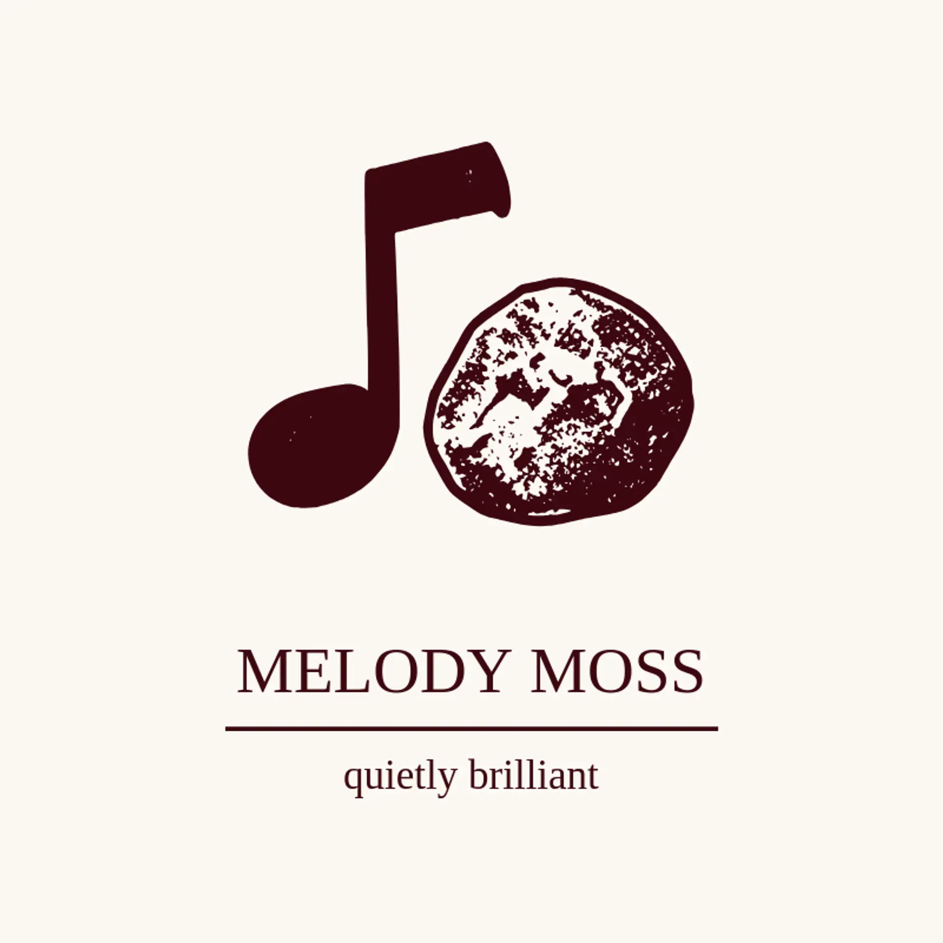 Melody Moss logo for music note