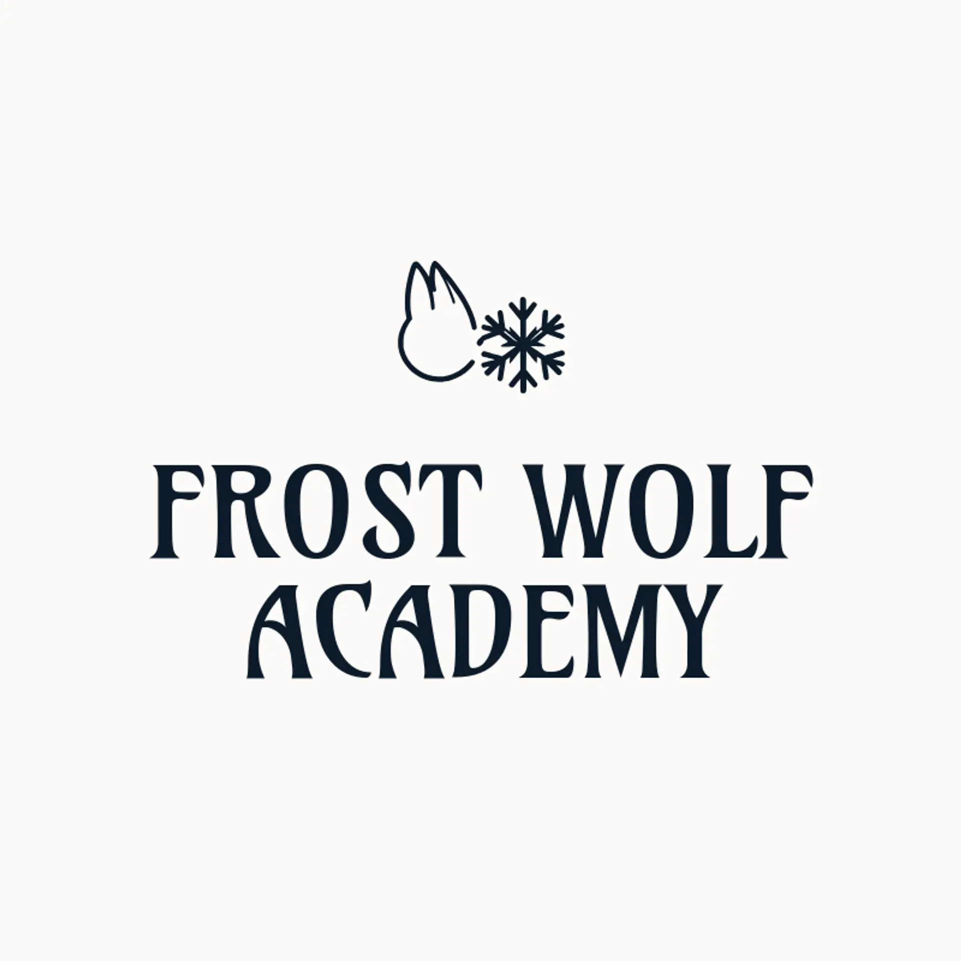 Frost Wolf Academy logo for wolf