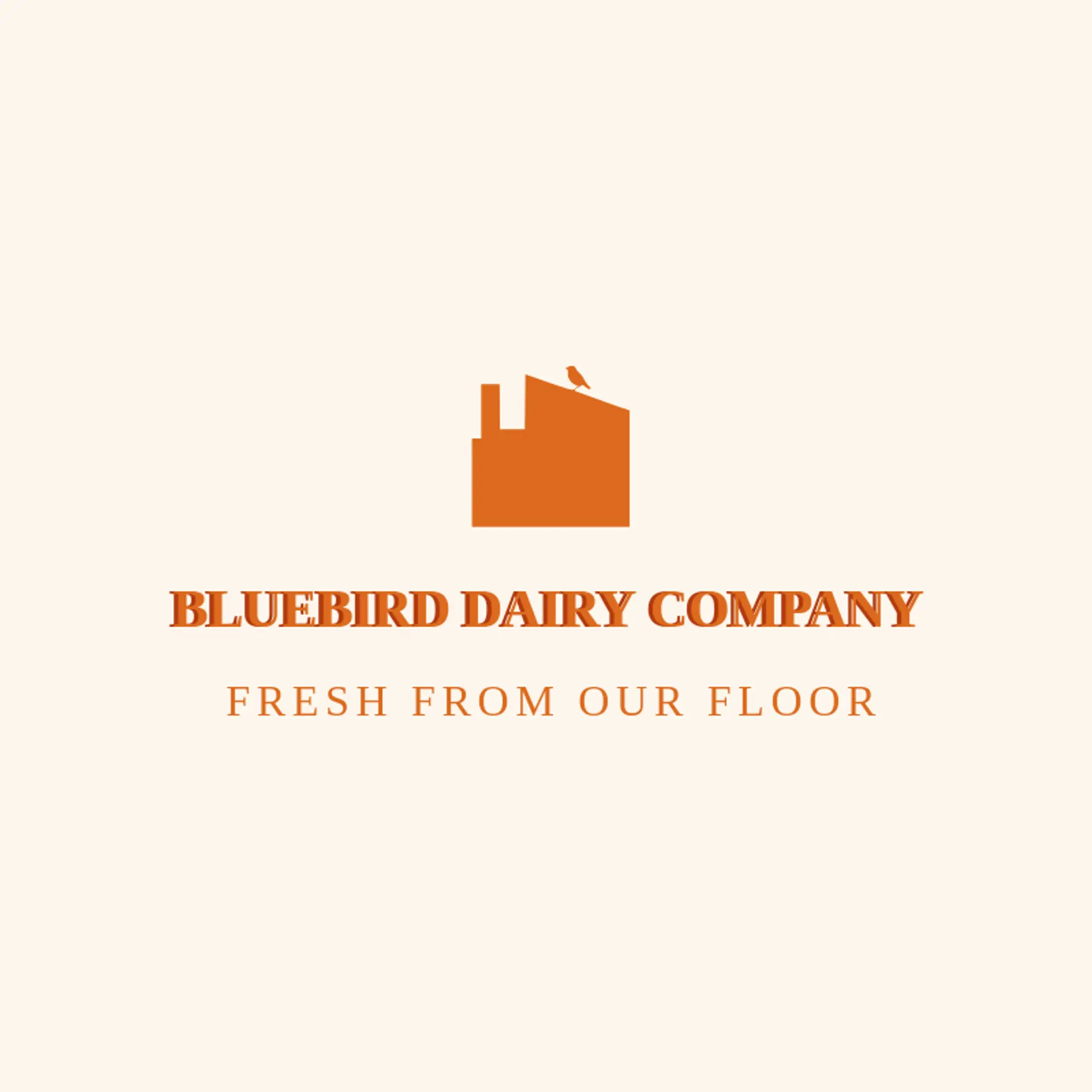 Bluebird Dairy Company logo for factory