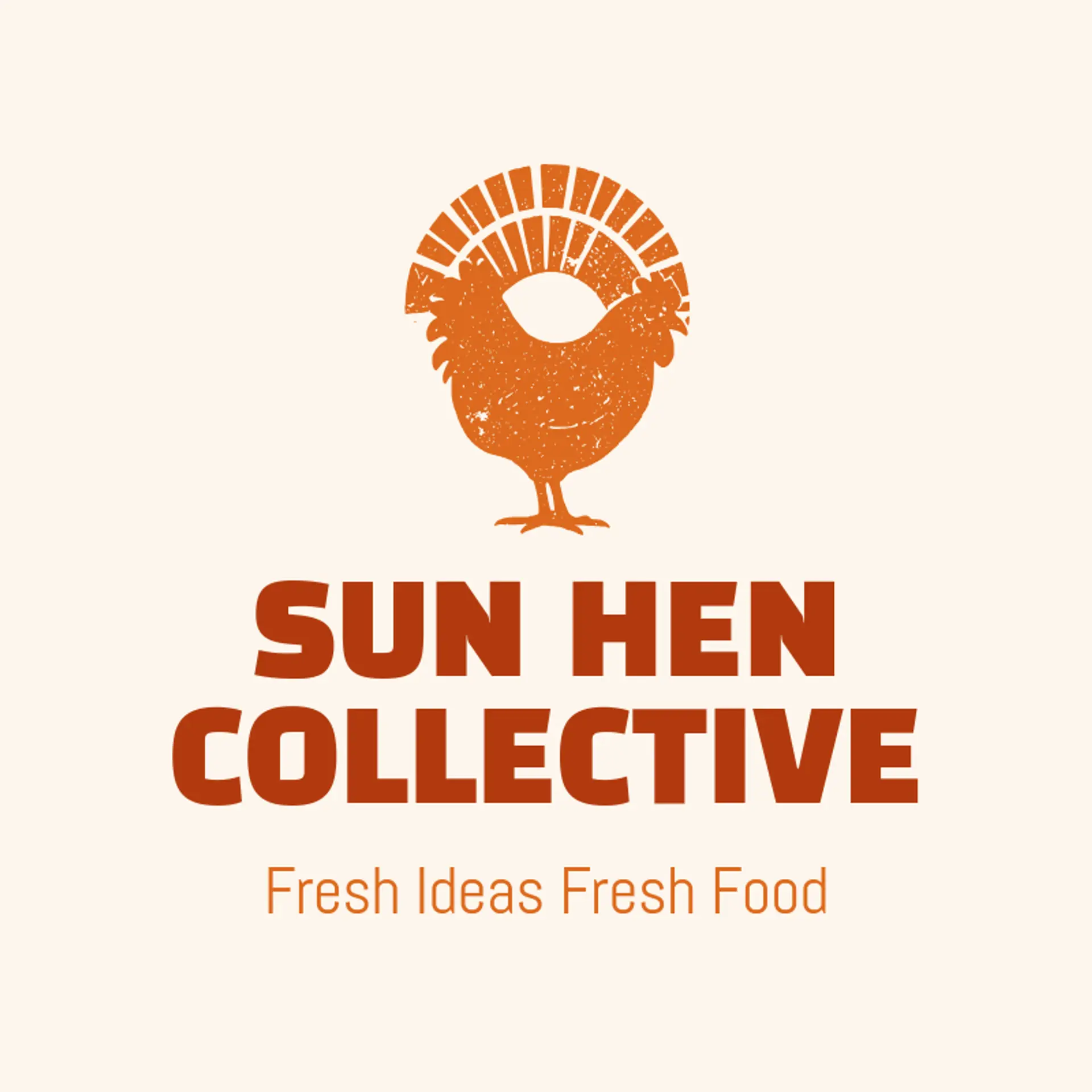 Sun Hen Collective logo for chicken