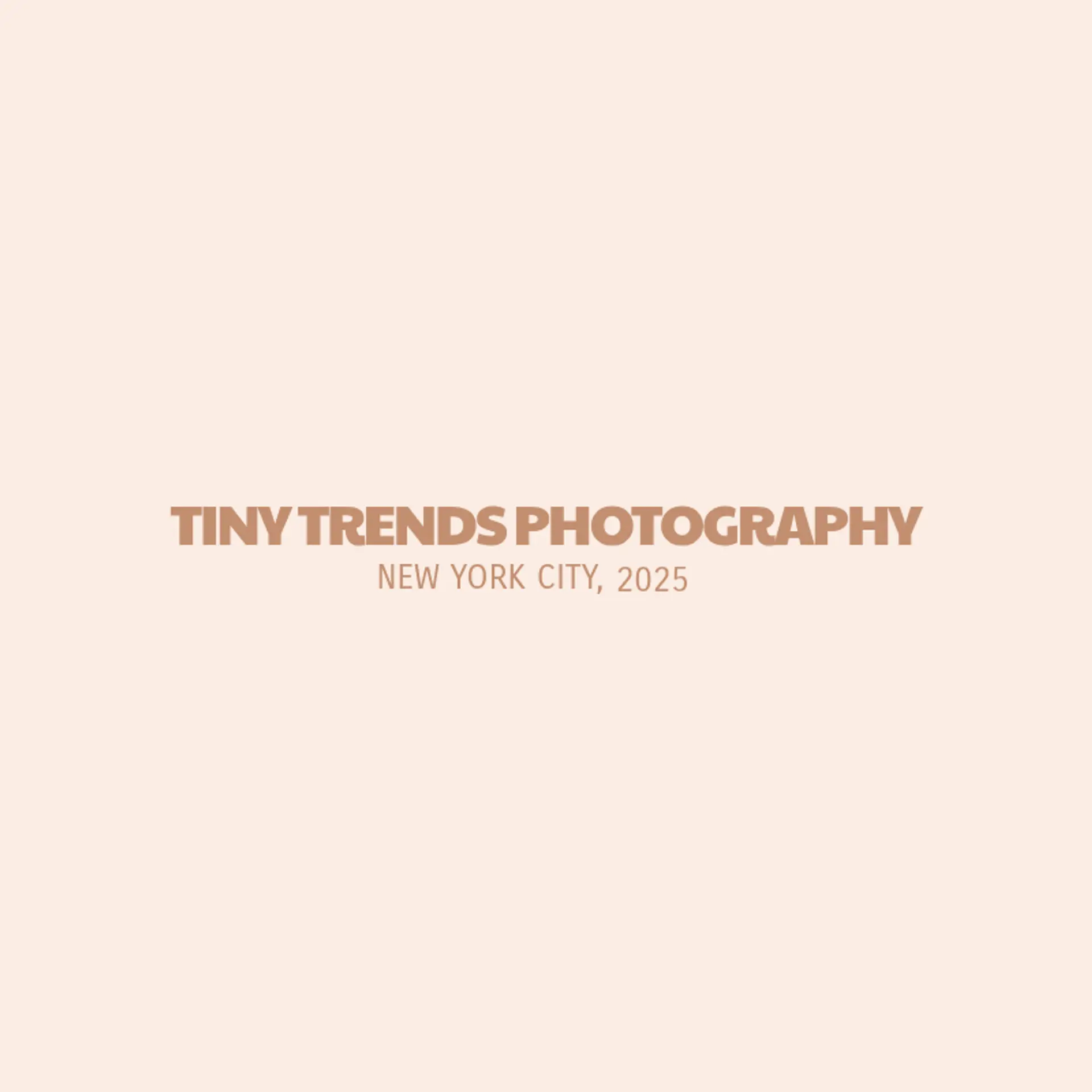 Tiny Trends Photography logo for newborn photography