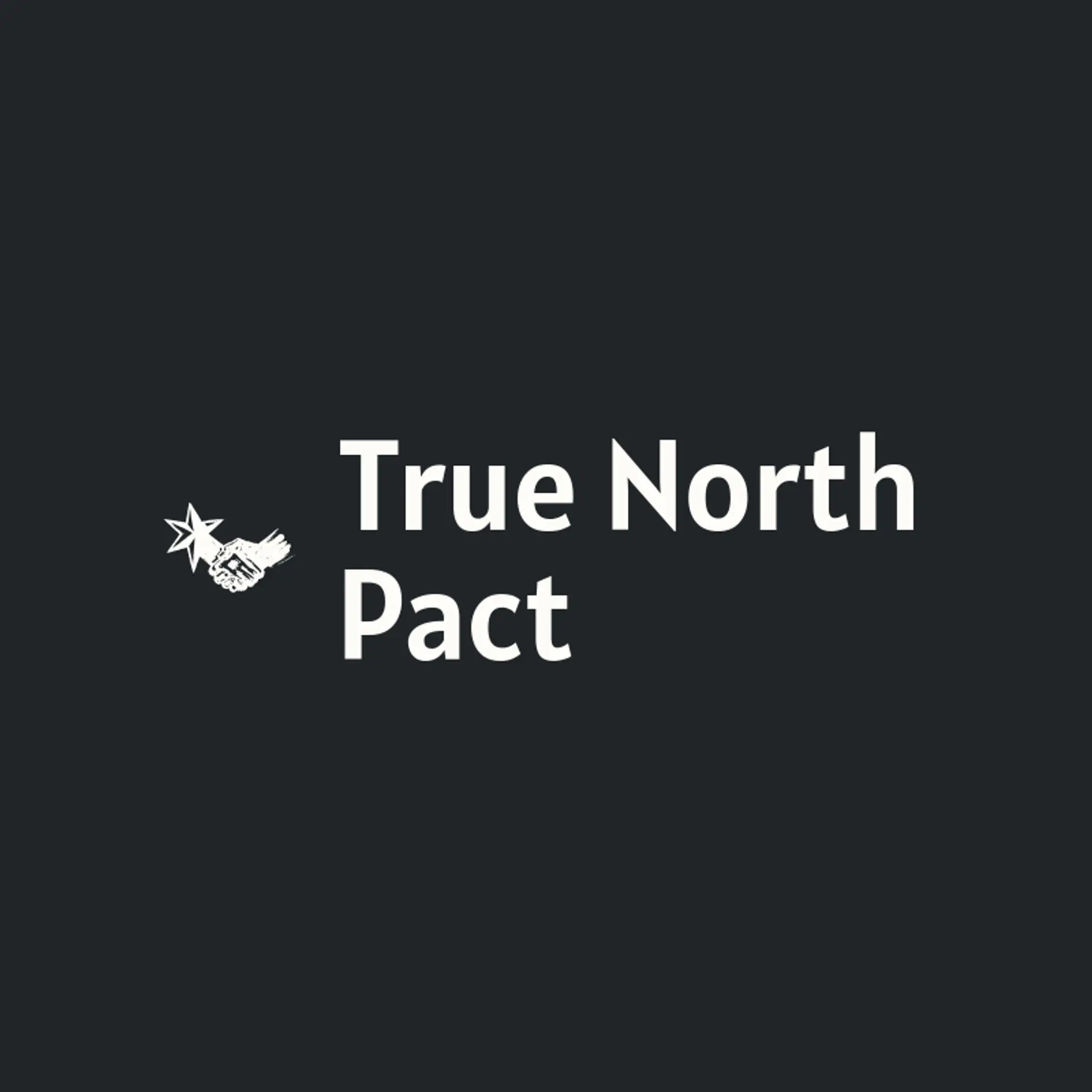 True North Pact logo for handshake