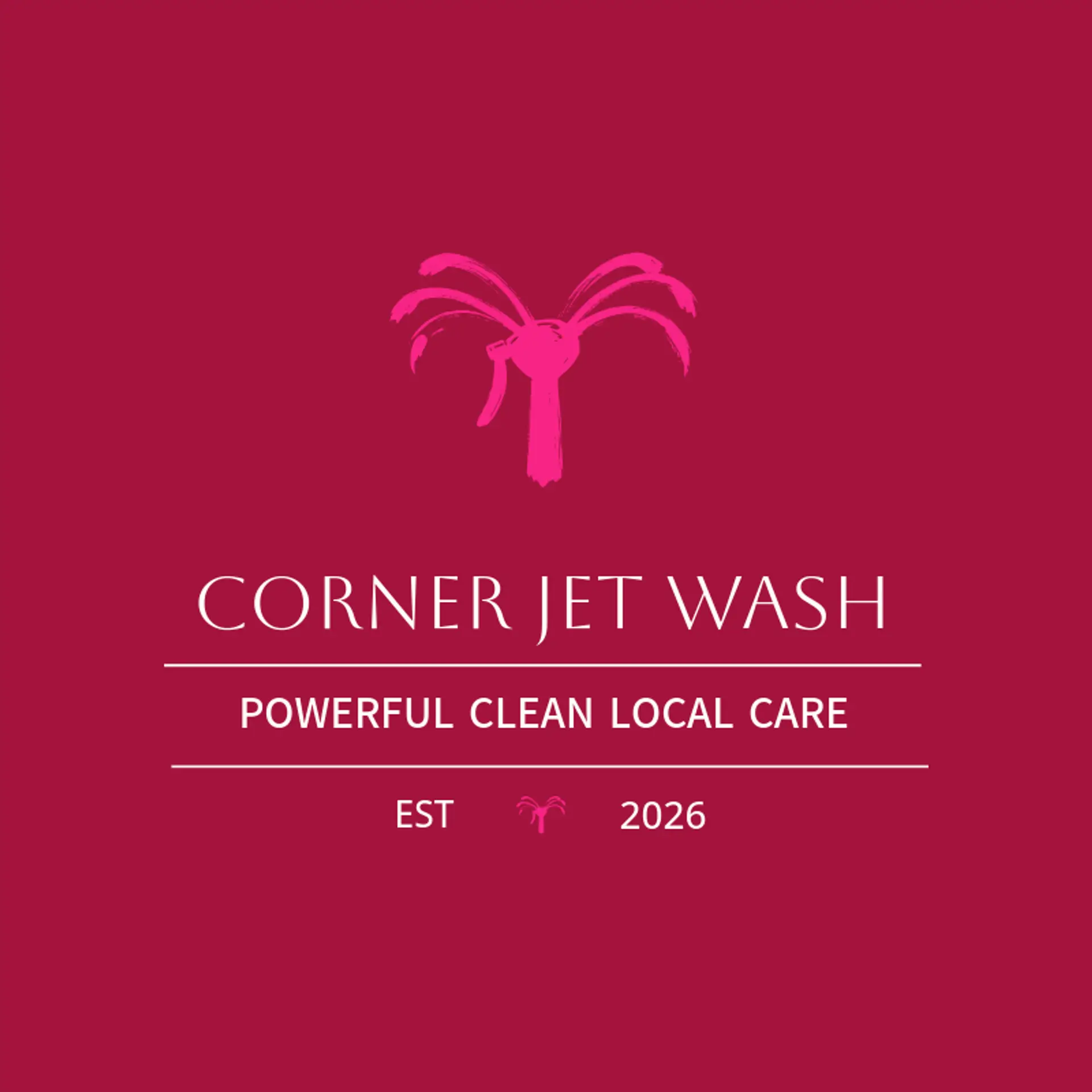 Corner Jet Wash logo for car wash