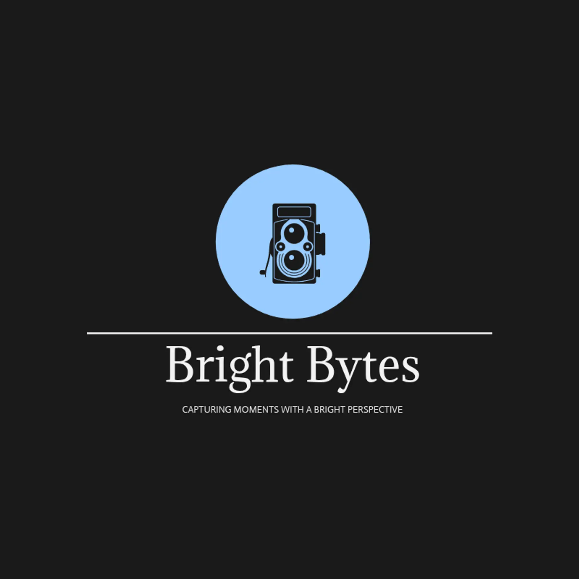 Bright Bytes logo for cool photography