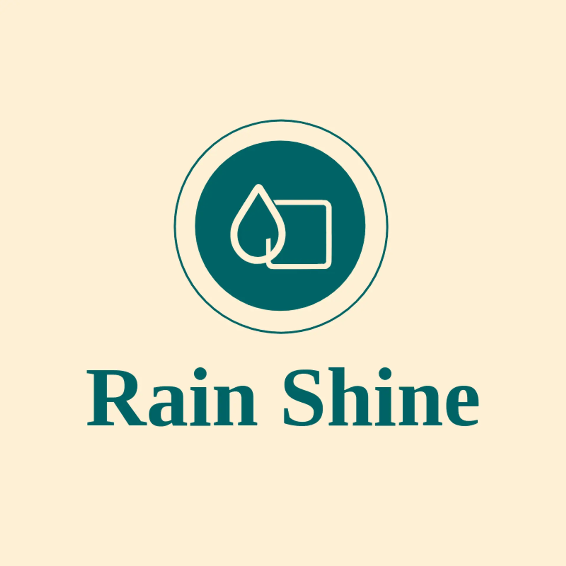 Rain Shine logo for auto detailing